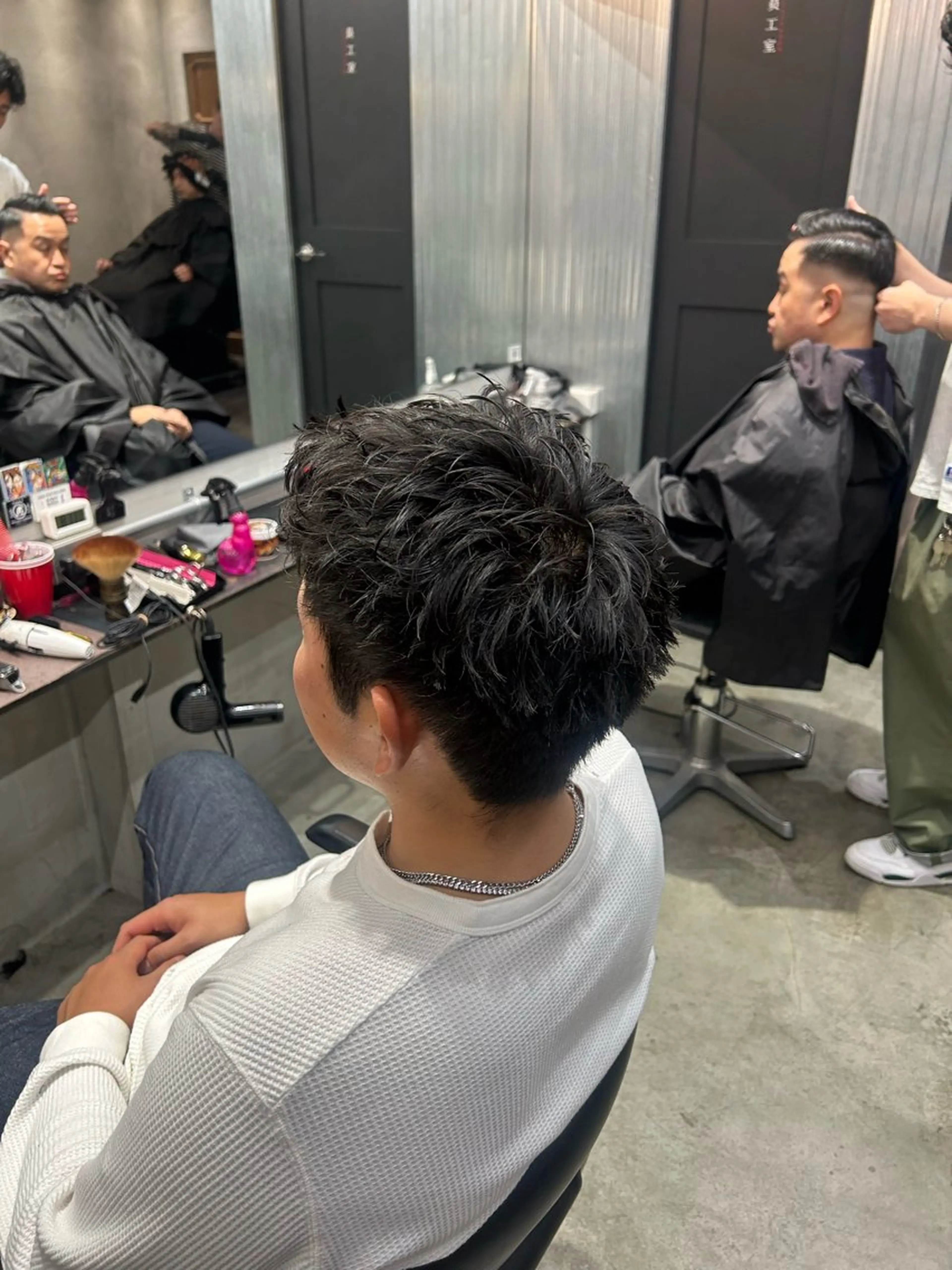 ショート メンズ スパイキーショート ショートヘア 【明大前フェード/ メンズパーマ/岳】のヘアスタイル