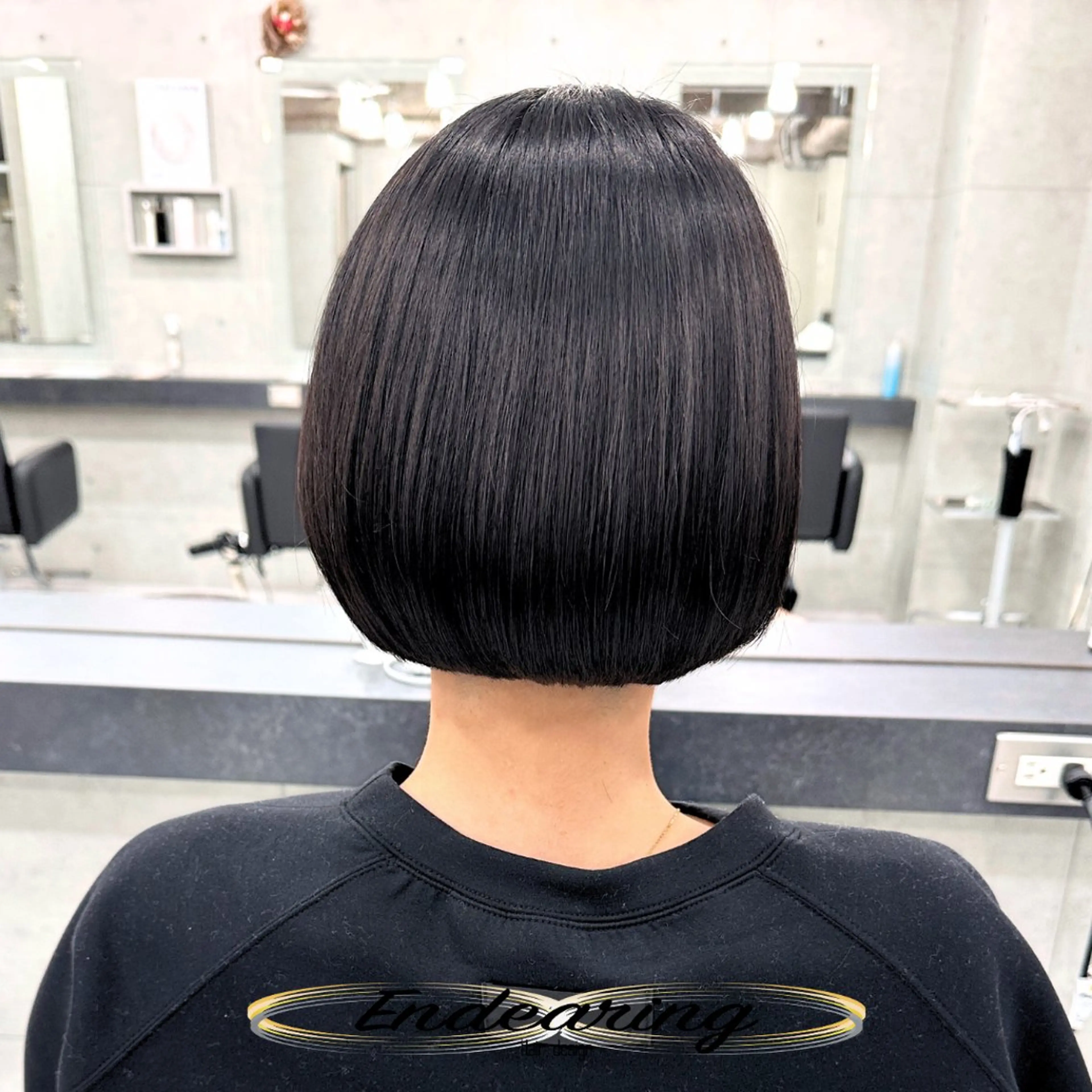 ショート ワンレンボブ ボブ 似合わせカット カット Endearing 銀座/レイヤーカットのヘアスタイル