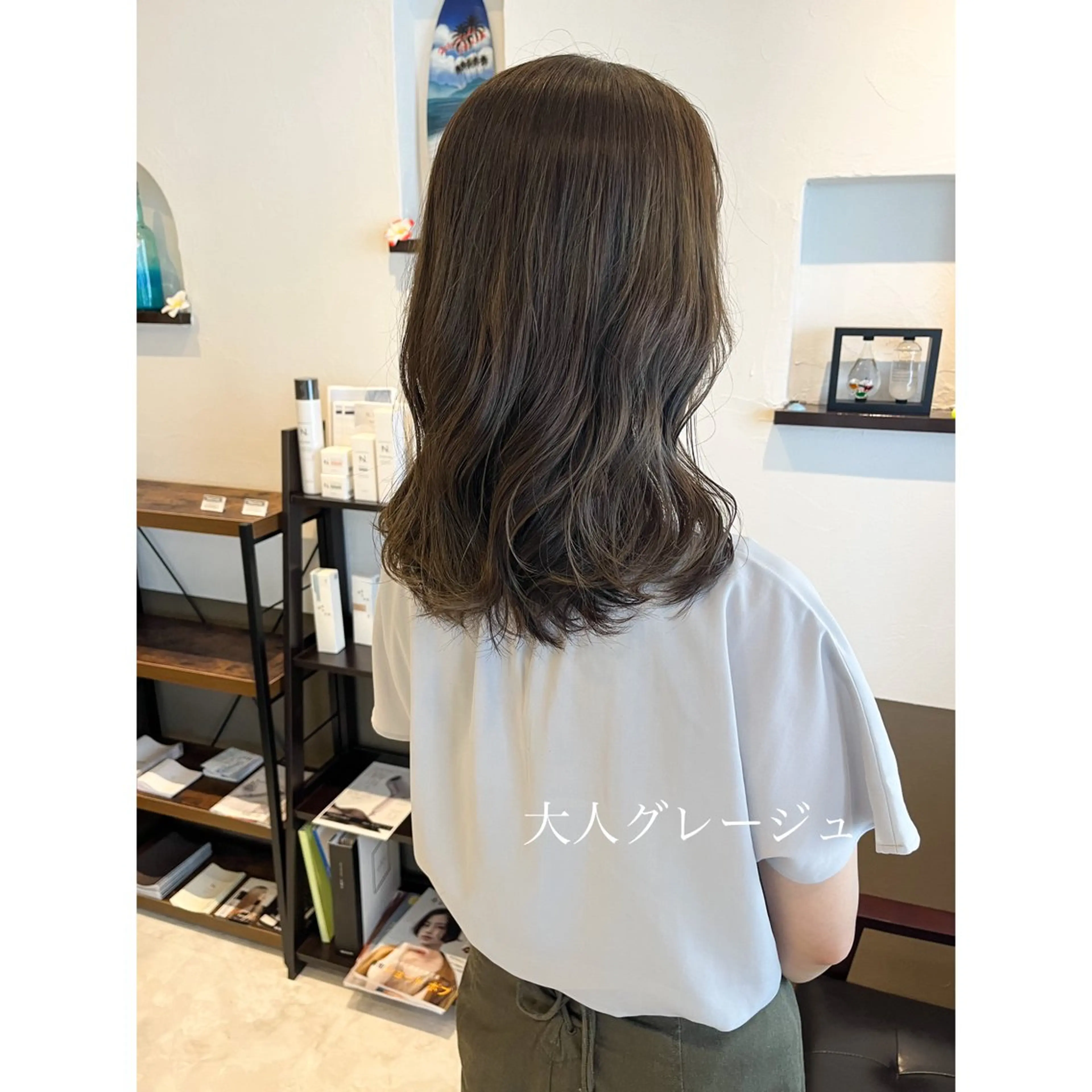 ミディアム カラー 坂井田 浩樹のヘアスタイル