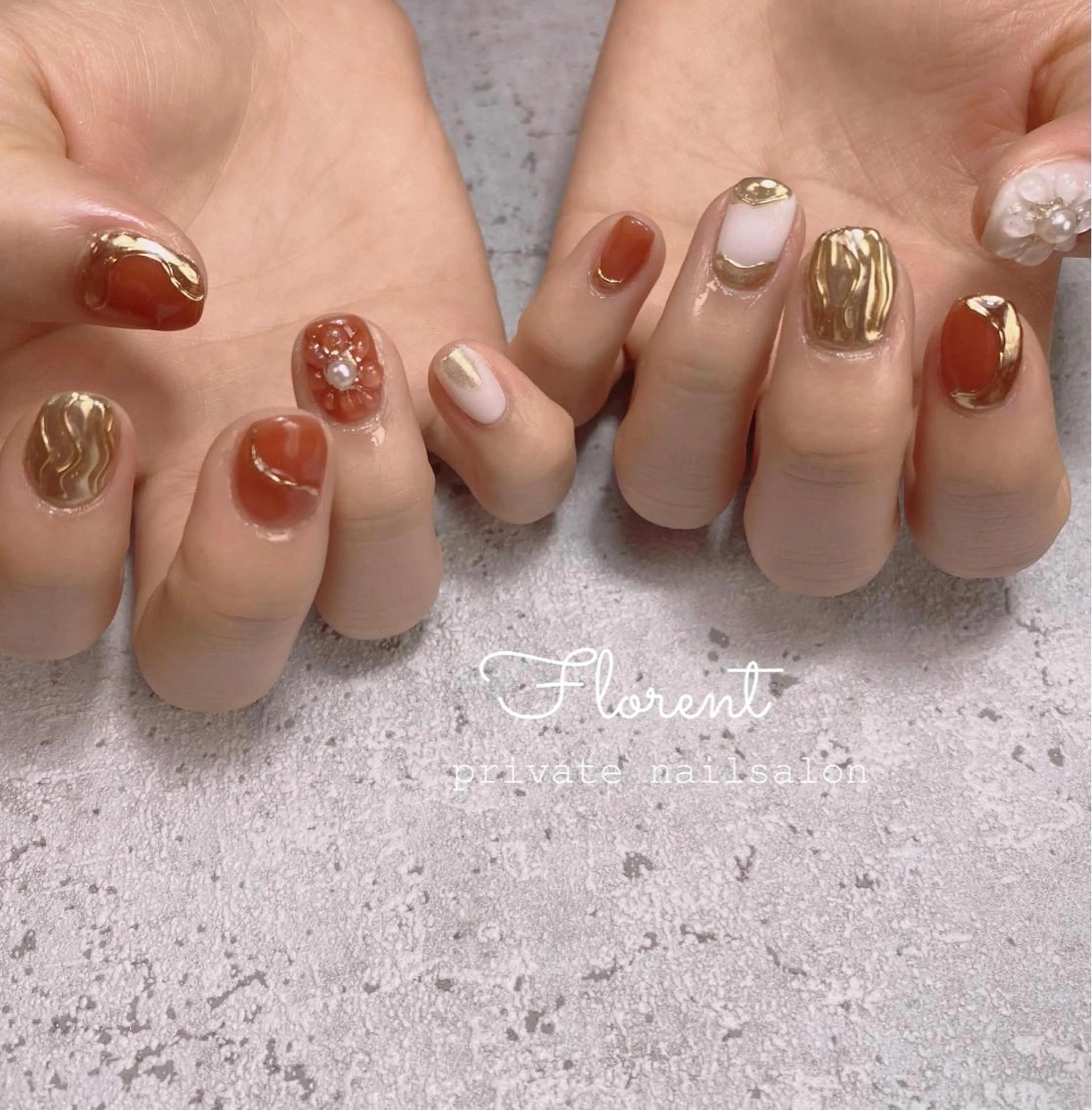 ネイル ハンドネイル florent nailのネイルデザイン