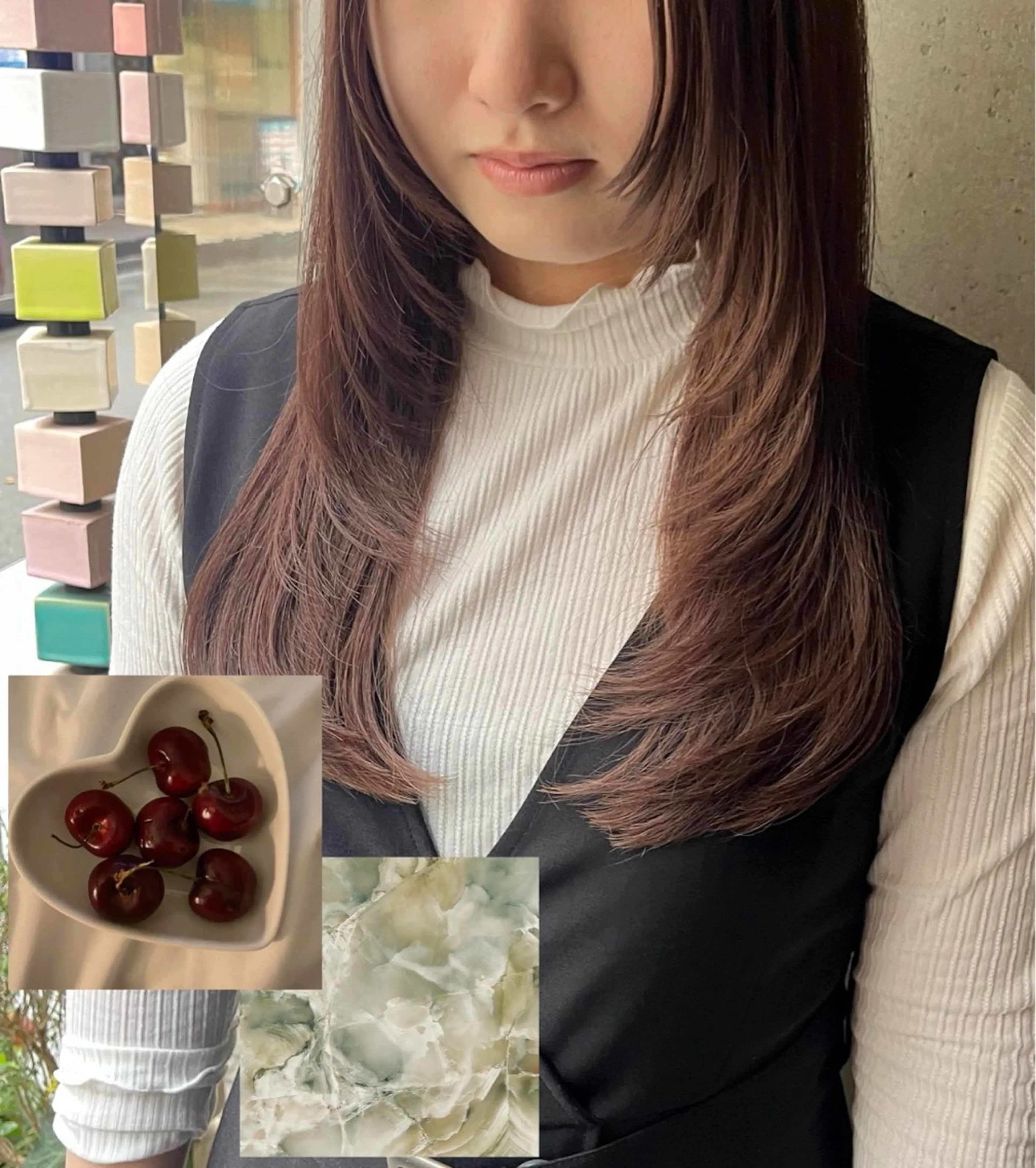 ロング カット ヘアカラー 【美ボブ. カラー】midoのヘアスタイル