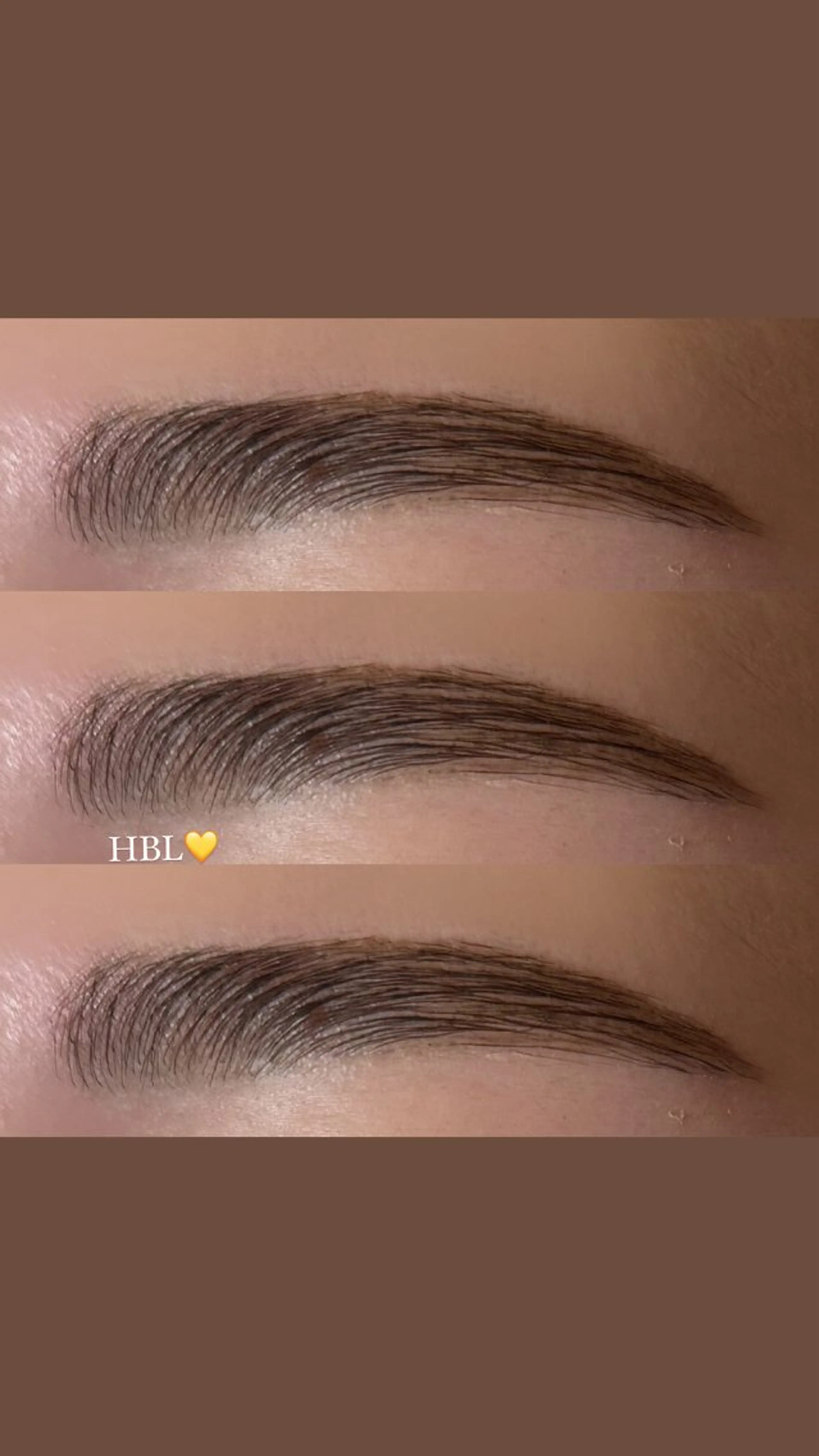 アイブロウ ハリウッドブロウリフト Crevia Chieのマツエク・マツパデザイン