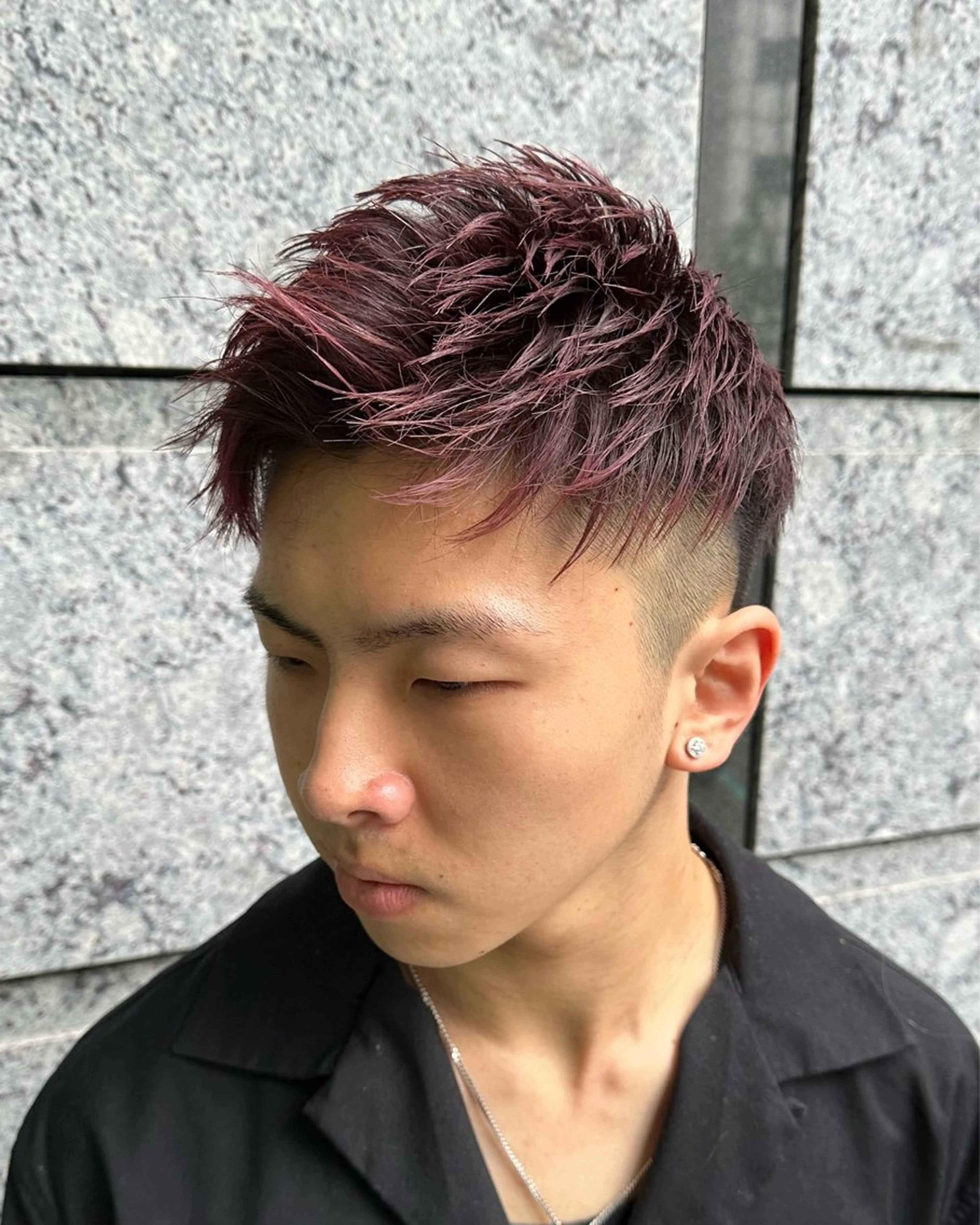 ショート カラー ヘアアレンジ メンズ 梅田/メンズパーマ /短髪/田中崇奨のヘアスタイル