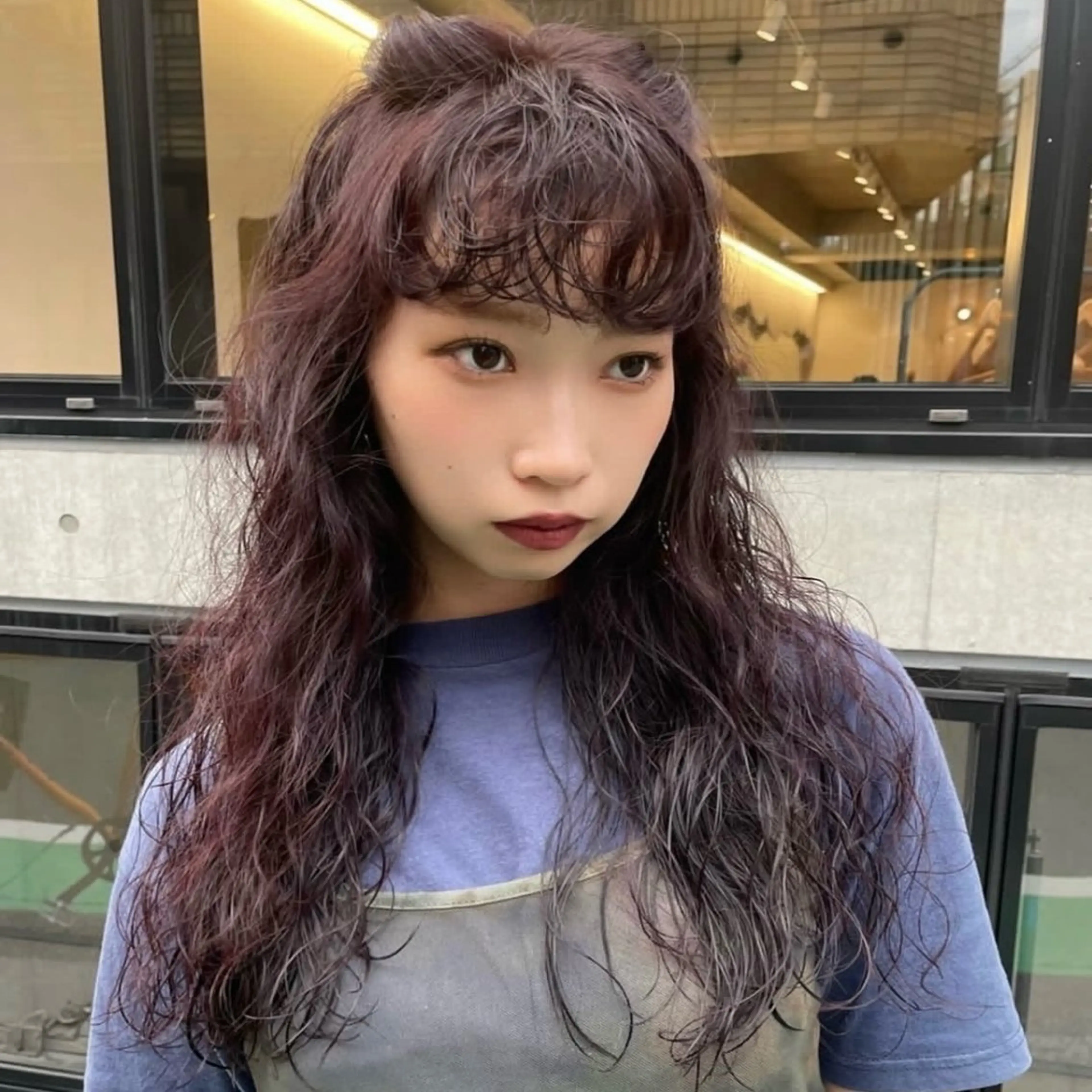 ロング カラー Mizobe misakiのヘアスタイル