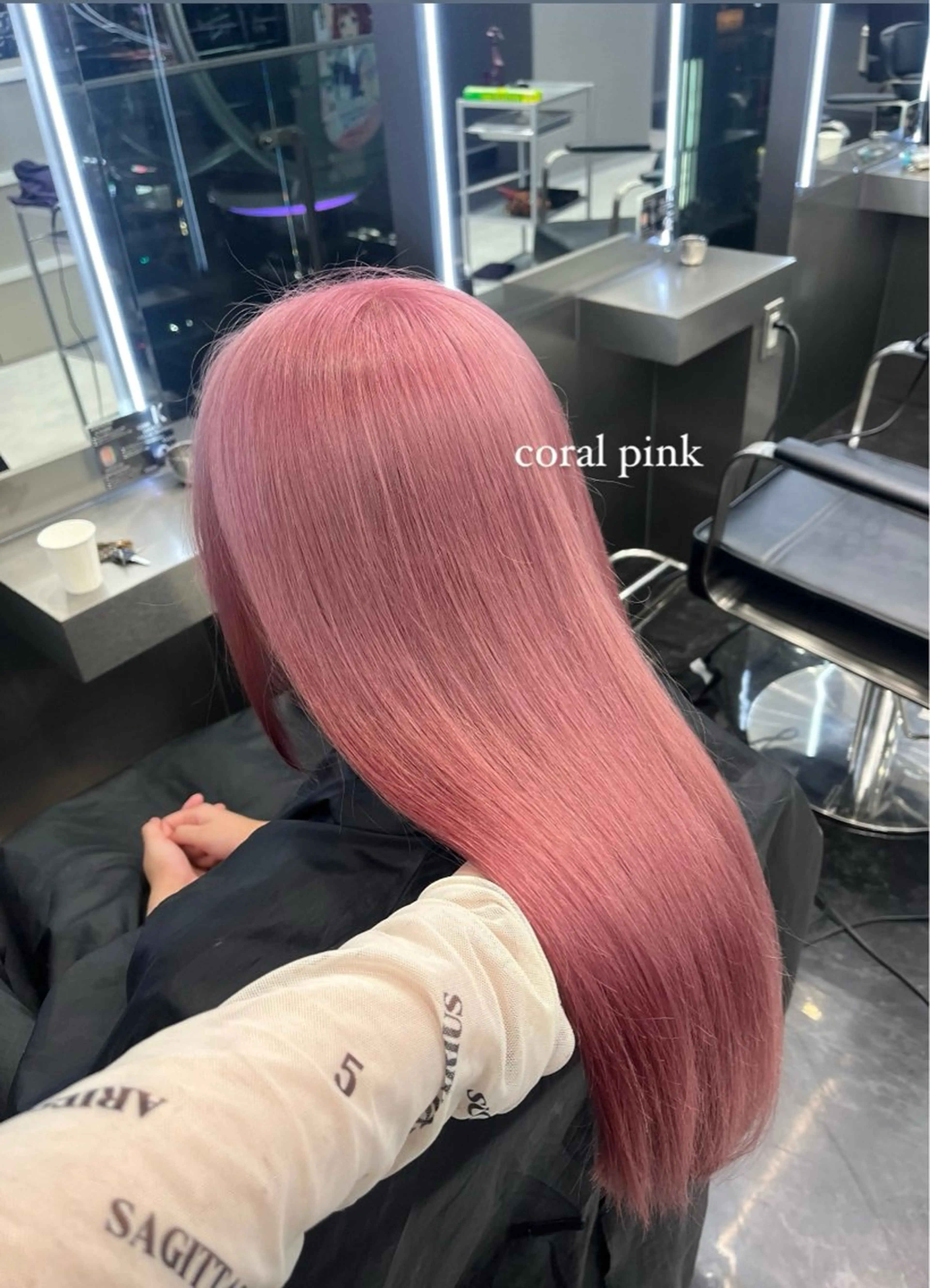 ロング カラー ヘアアレンジ ヘアカラー トリートメント ヘアセット ハイトーン/透明感 髪質改善/rinaのヘアスタイル