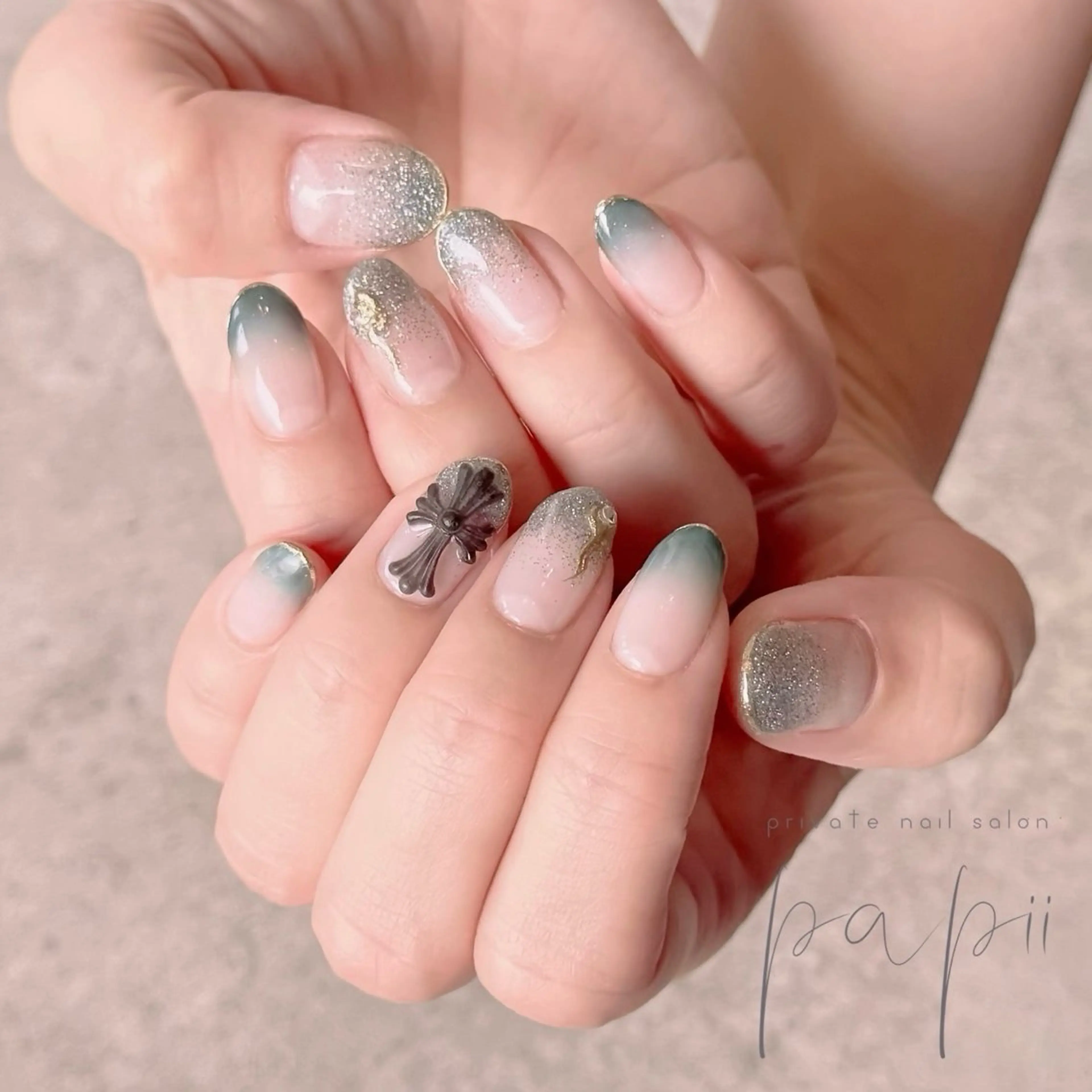 ネイル グラデーション シンプルネイル papii☆ kurodaのネイルデザイン