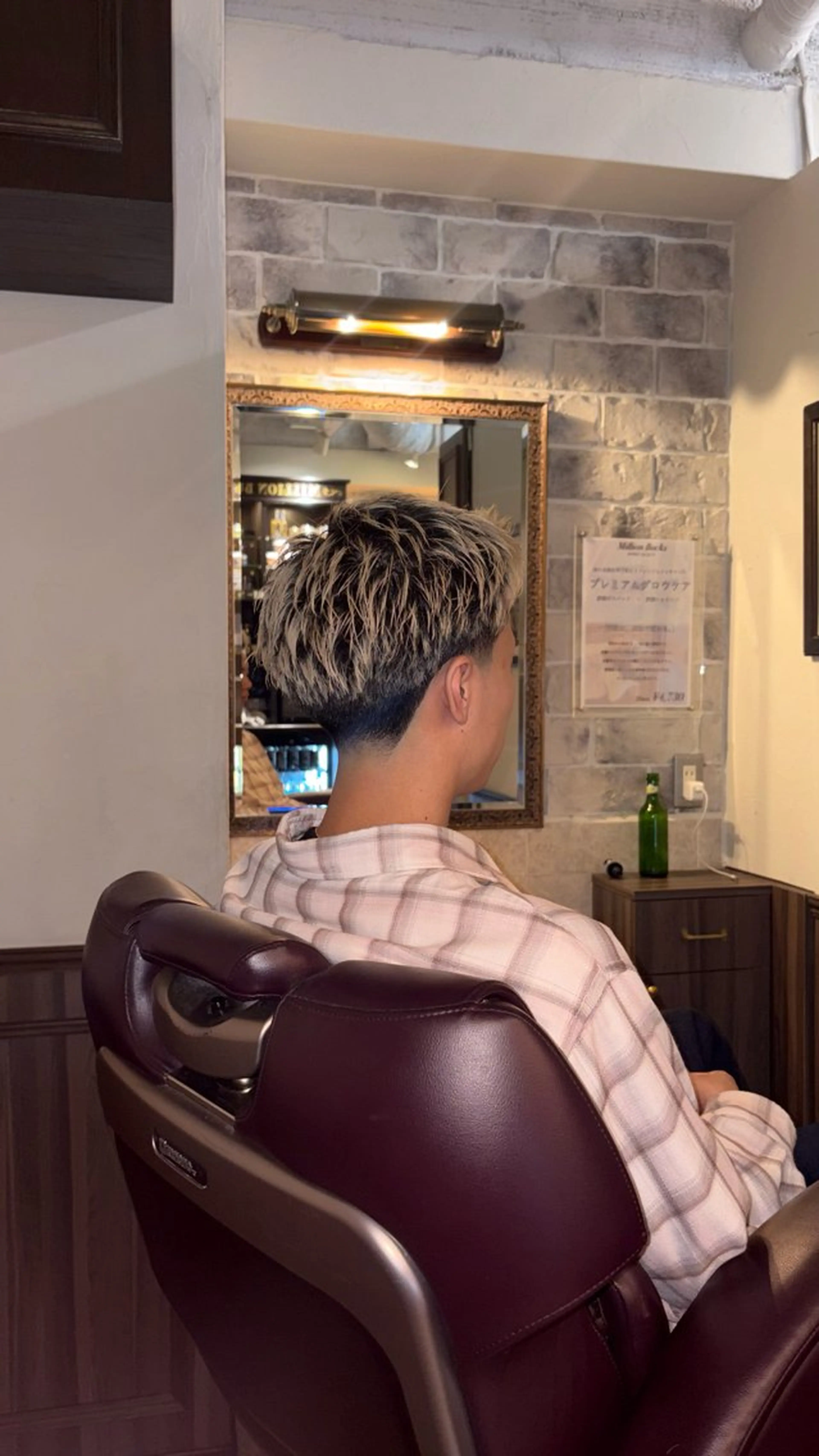 ショート メンズ フェードカット 佐藤 友晟のヘアスタイル