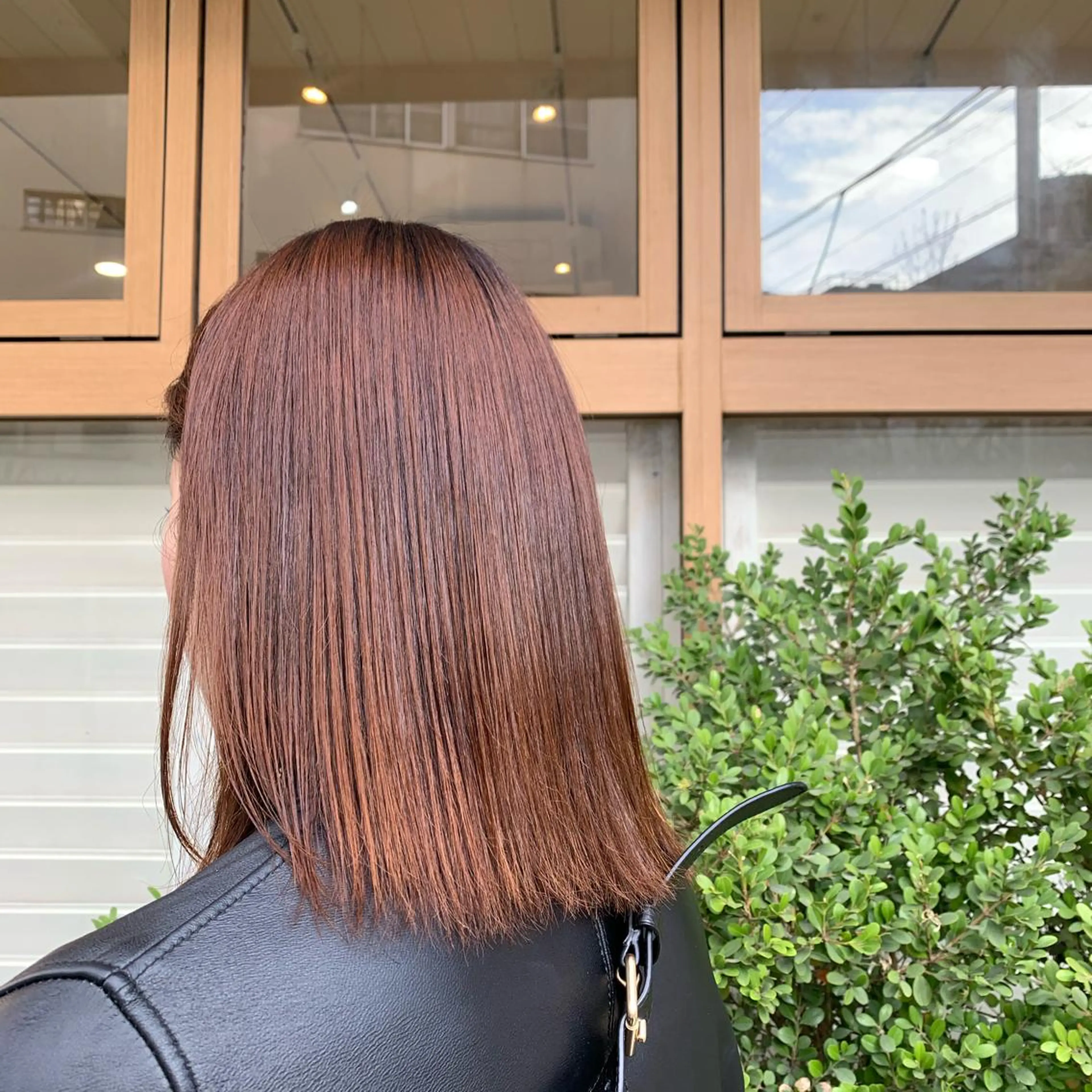 セミロング 縮毛矯正 顔周り/レイヤー 🤍マリノのヘアスタイル