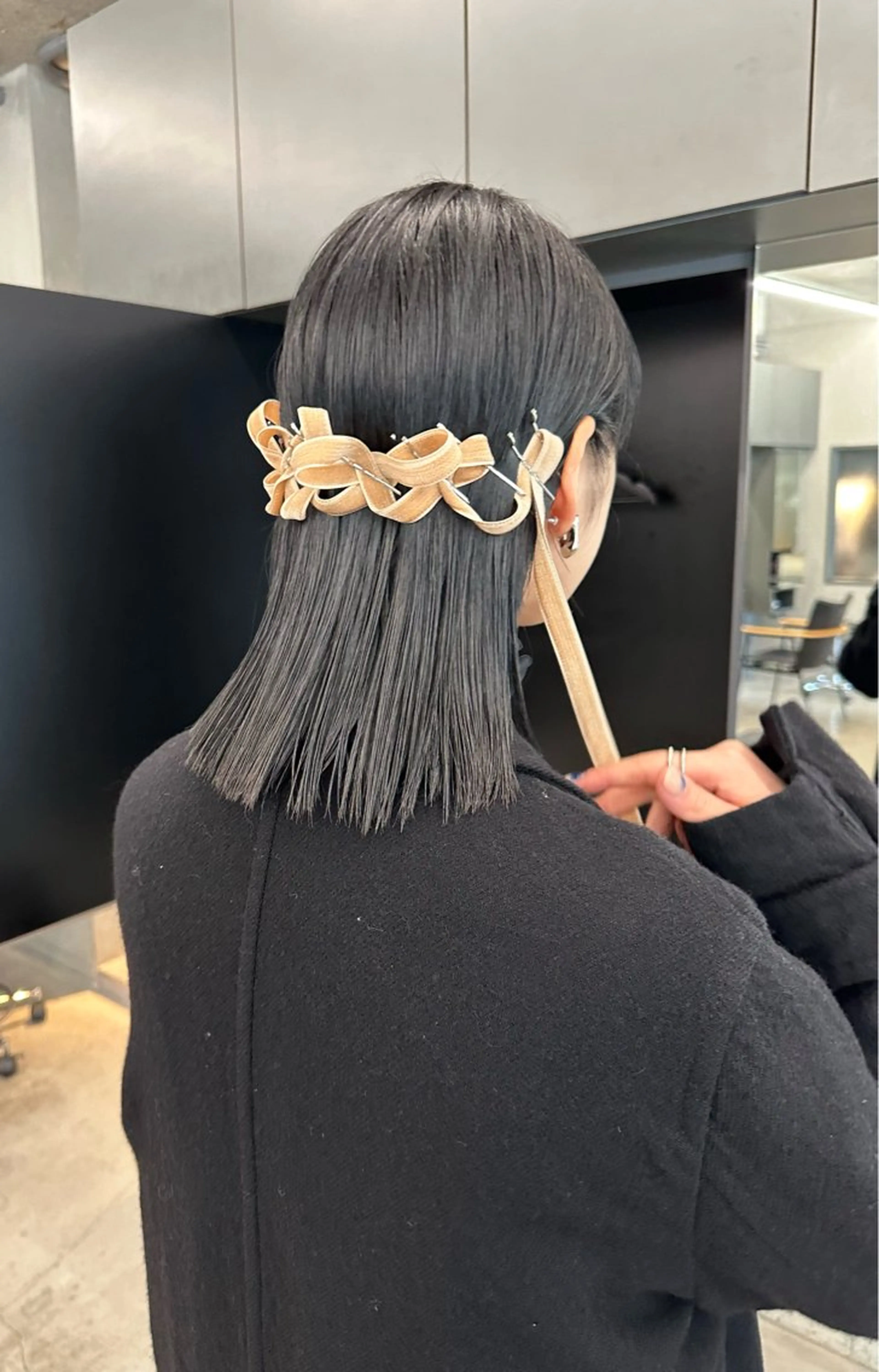 ヘアアレンジ ヘアセット ボブ/似合わせカット /ニュアンスカラーのヘアスタイル