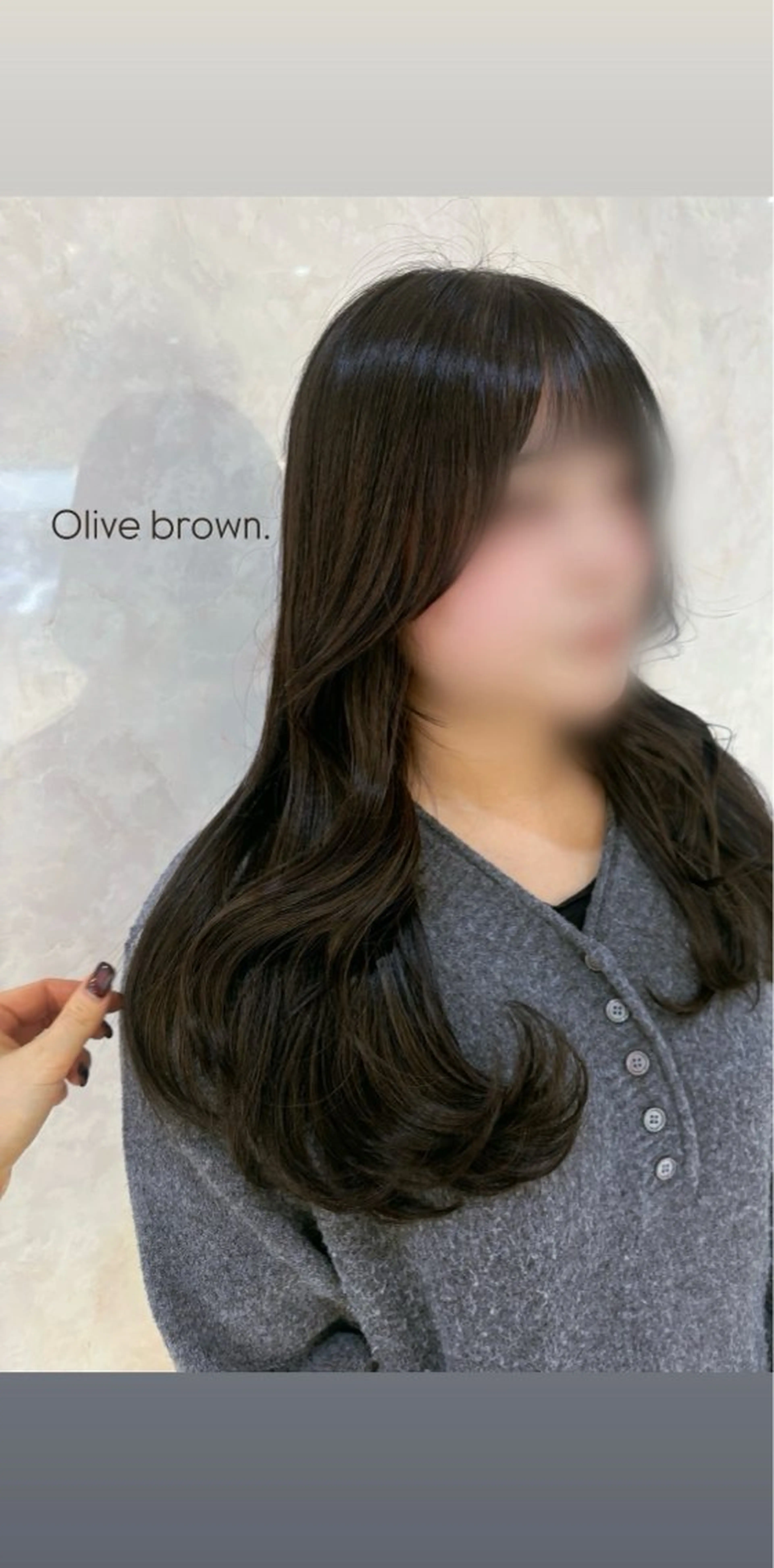 ロング カラー reborn店長 🤍リルのヘアスタイル