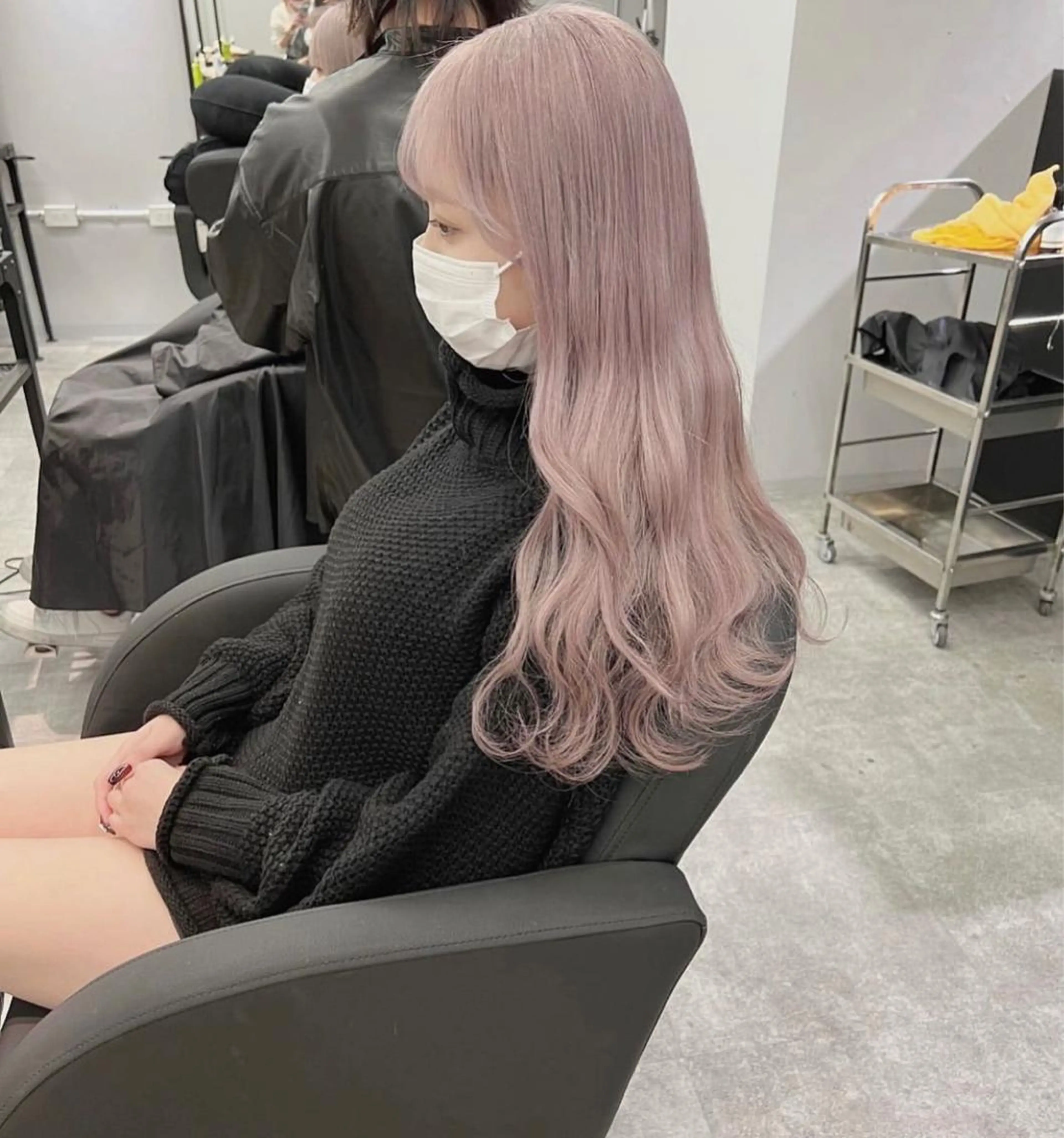 ミディアム カラー ブリーチ ヘアカラー 心斎橋/ブリーチ minamiのヘアスタイル