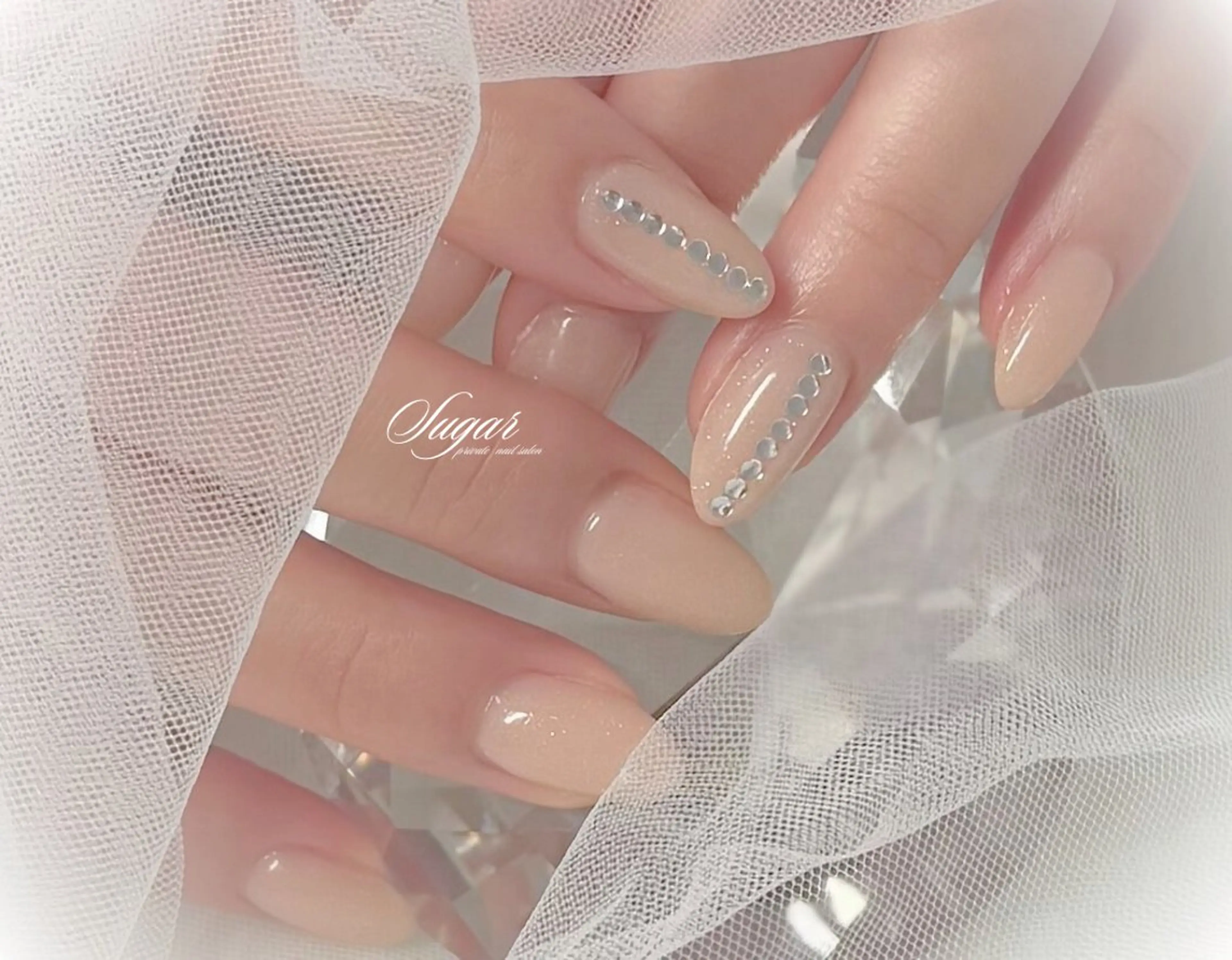 ネイル ストーンネイル ハンドネイル Nail salon Sugarのネイルデザイン