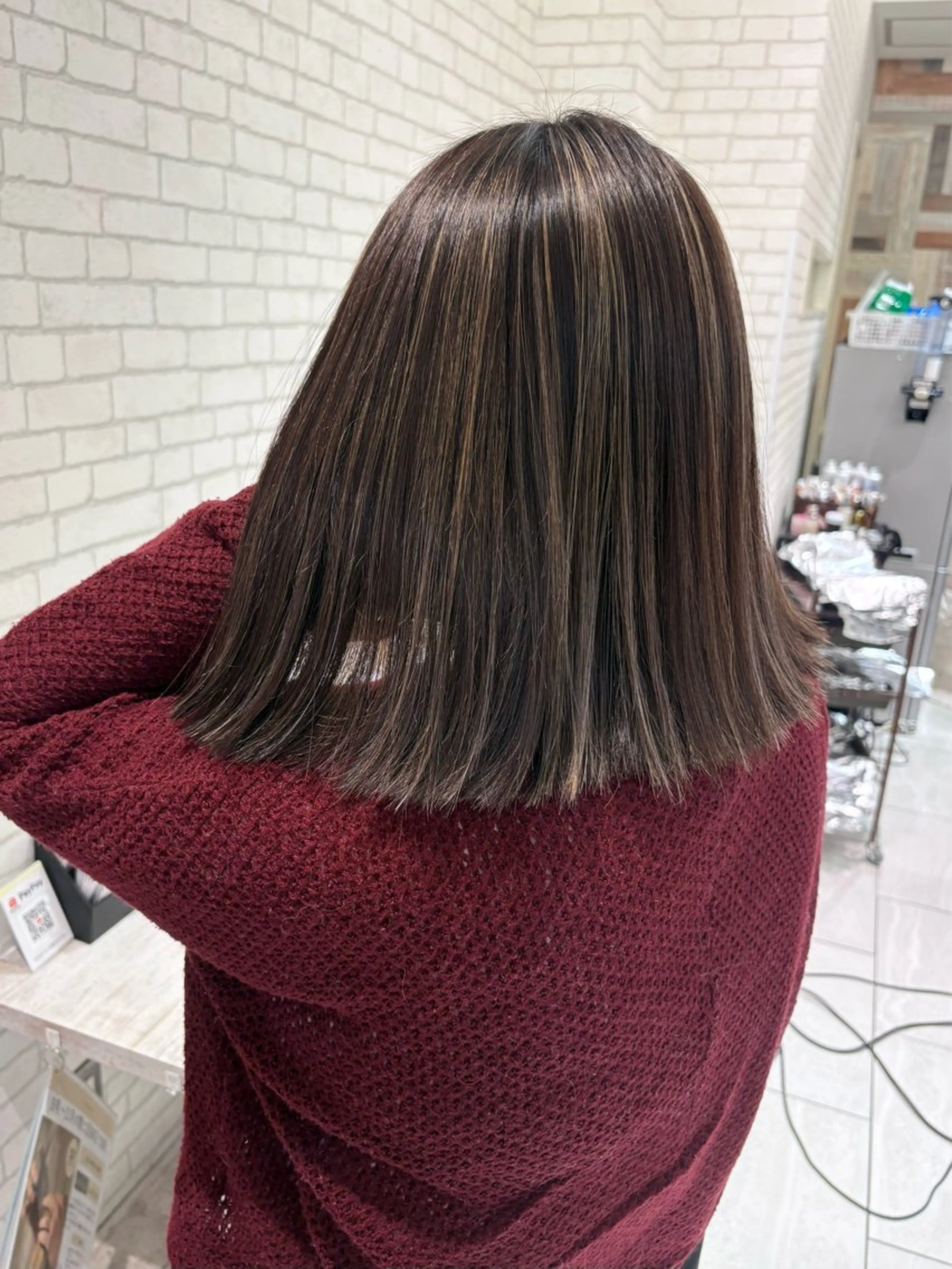 ミディアム カラー KANA🎀韓国 🇰🇷ハイライトのヘアスタイル