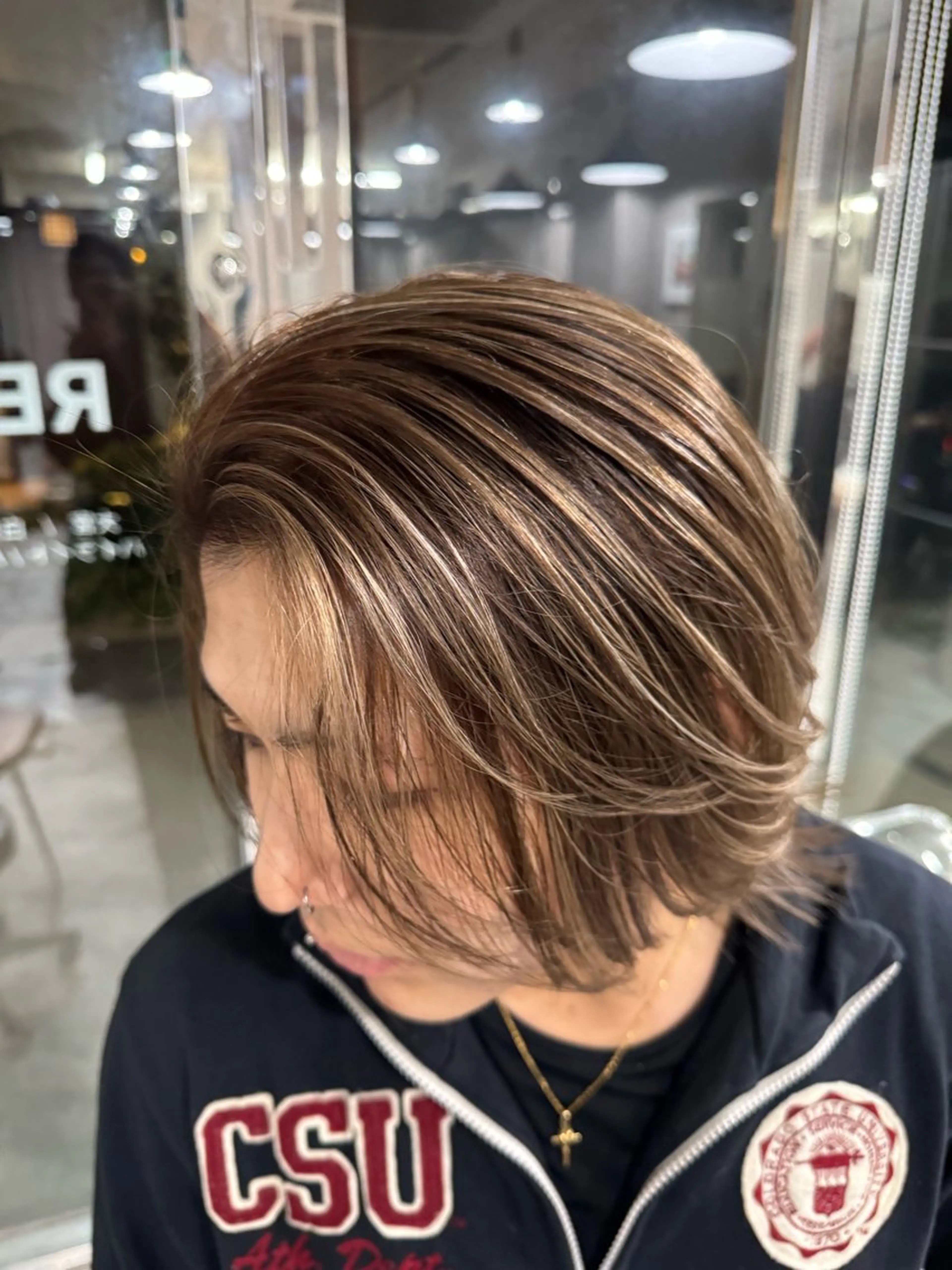 カラー メンズ メンズバレイヤージュ メンズブリーチ メンズハイライト バレイヤージュ ブリーチ ヘアカラー Nao/ 大宮/外国人風カラーのヘアスタイル