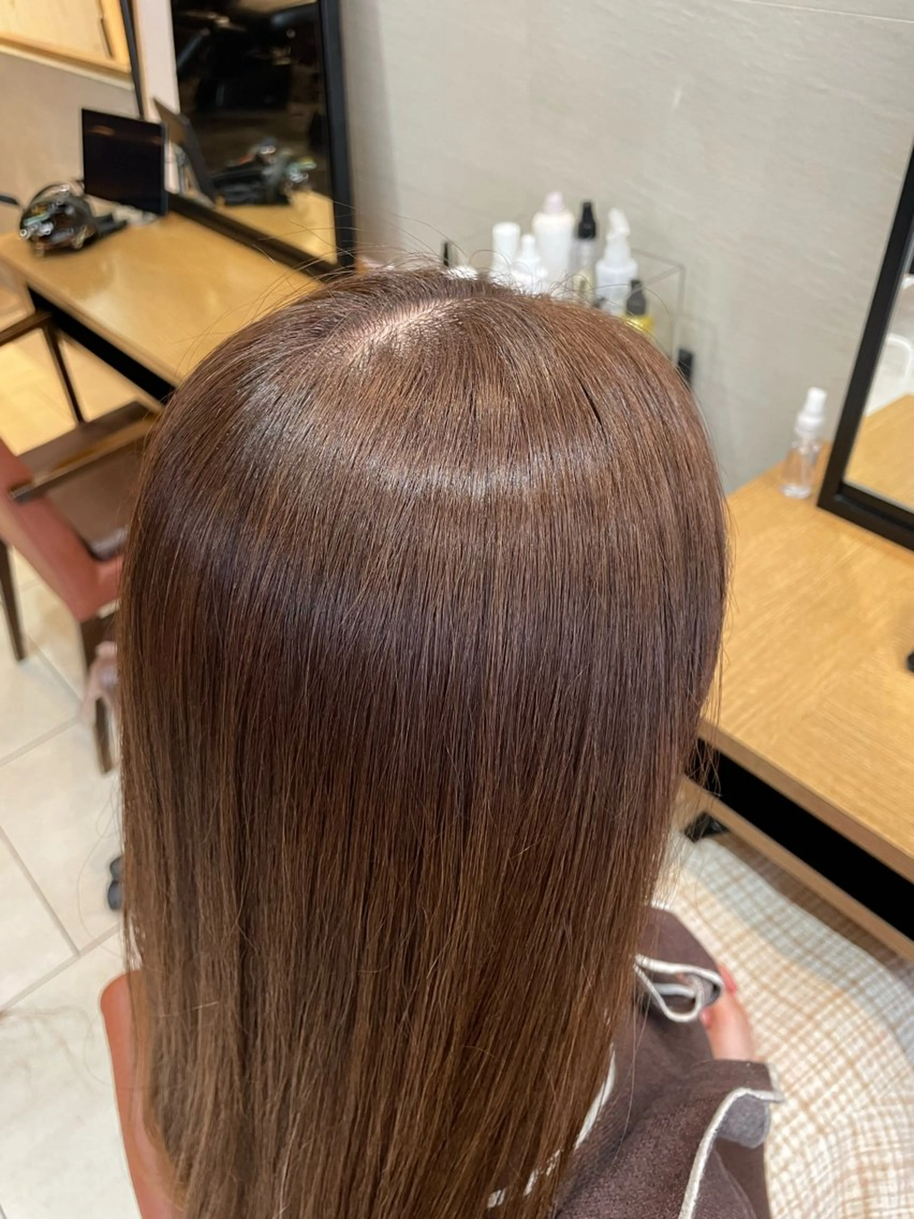 カラー ベージュカラー ブリーチ ブリーチなしカラー カット ヘアカラー トリートメント ボブ/ミディアム 親しみやすさ/さくらのヘアスタイル