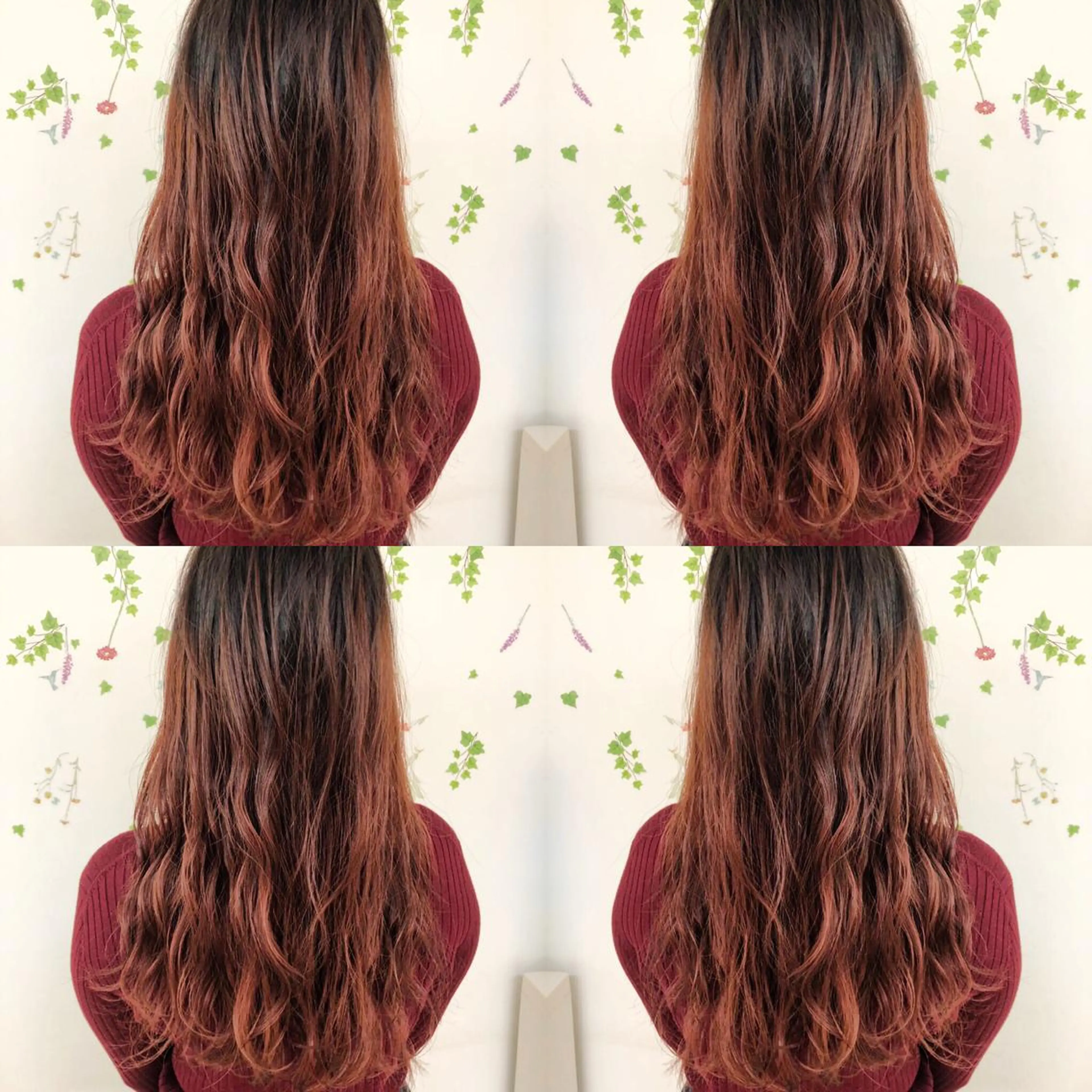 ロング カラー アッシュ バレイヤージュ ブリーチ グラデーションカラー グレージュ 三鷹で1番ショート ボブをカットする新谷のヘアスタイル