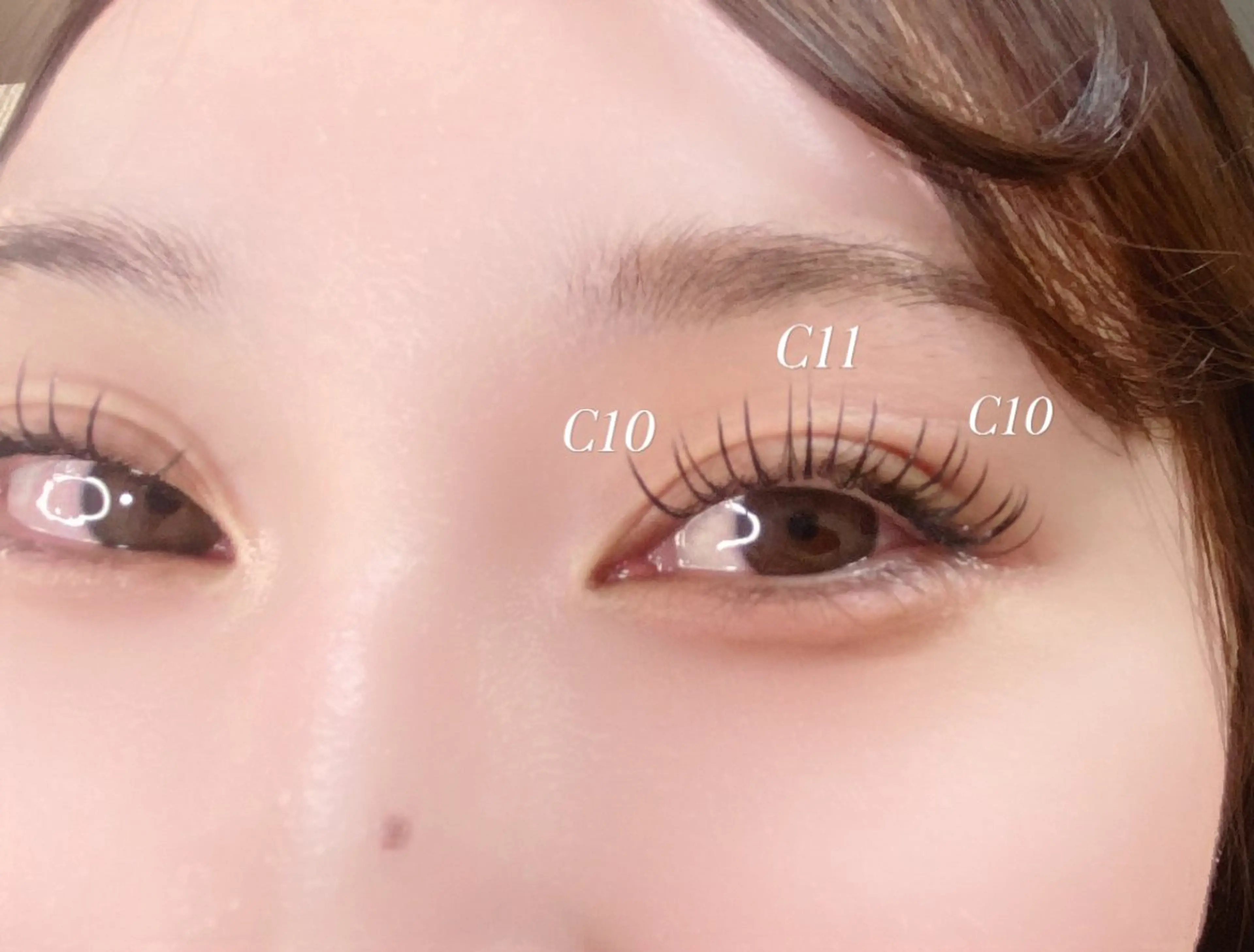 マツエク・マツパ 束感まつ毛 フラットラッシュ 新越谷eyelash Sayaのマツエク・マツパデザイン