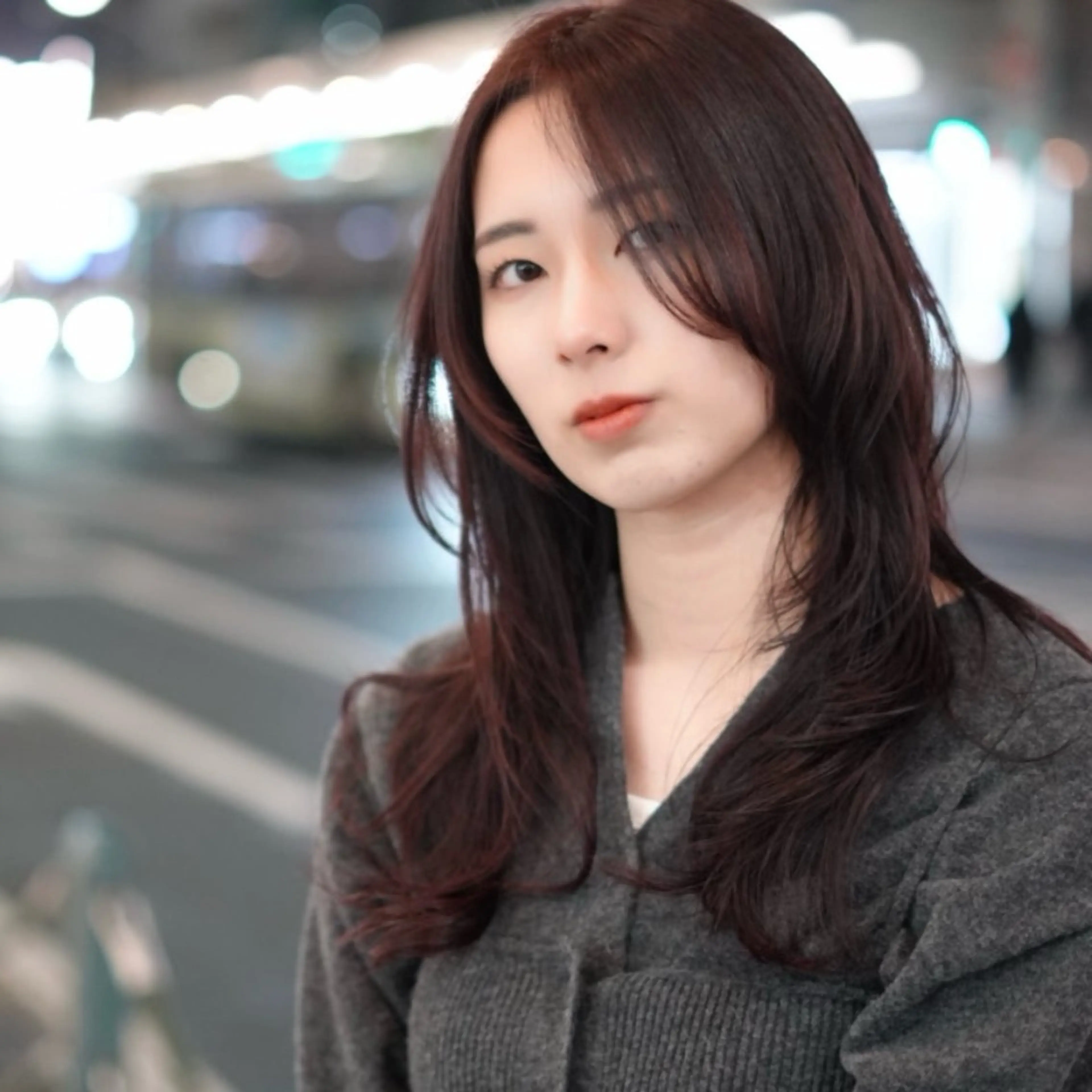 ロング カラー カット ヘアカラー トリートメント 【nui 茨木】 清水優のヘアスタイル