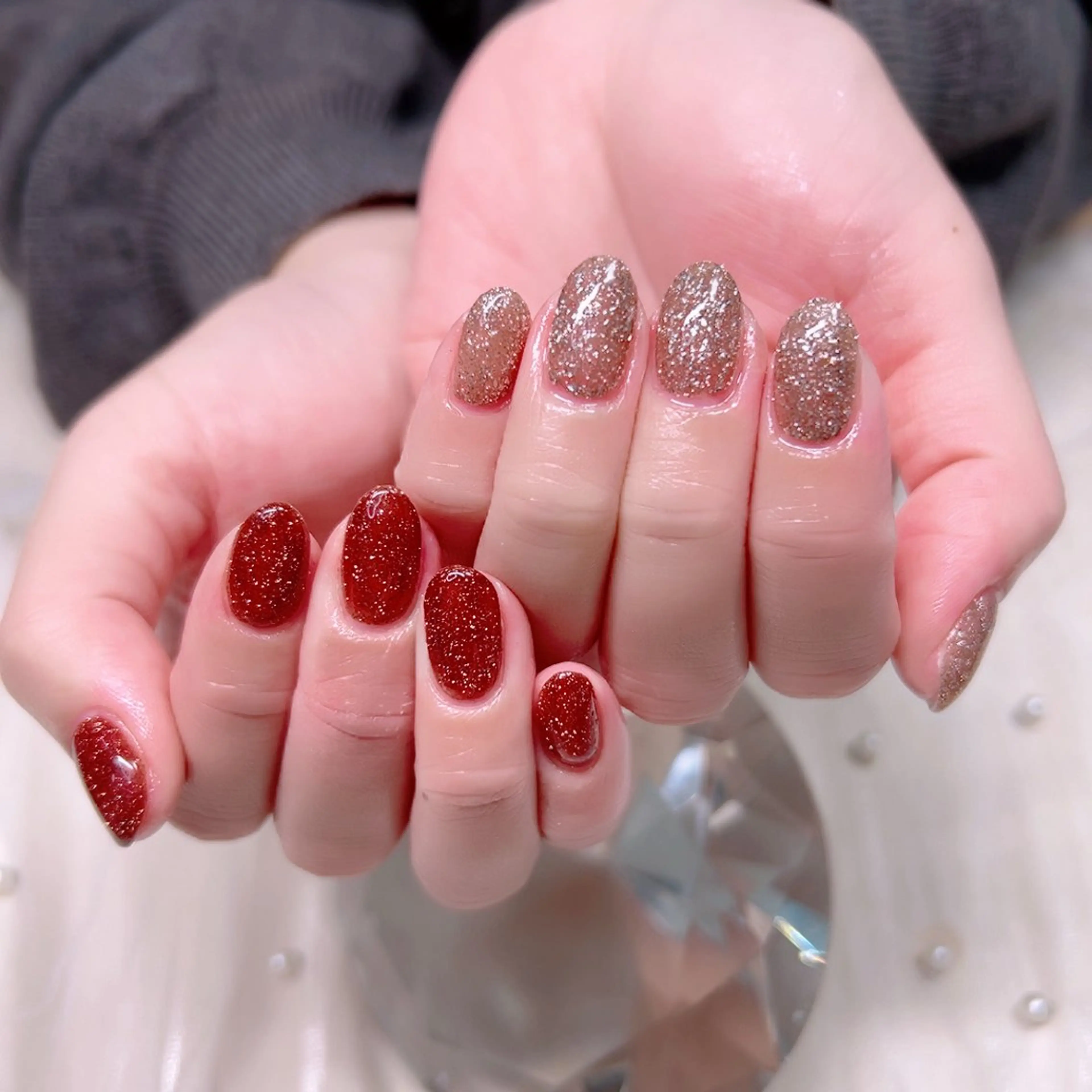 ネイル オフィスネイル ワンカラーネイル ぷっくりネイル シンプルネイル 冬ネイル ハンドネイル Cute Tips nailのネイルデザイン