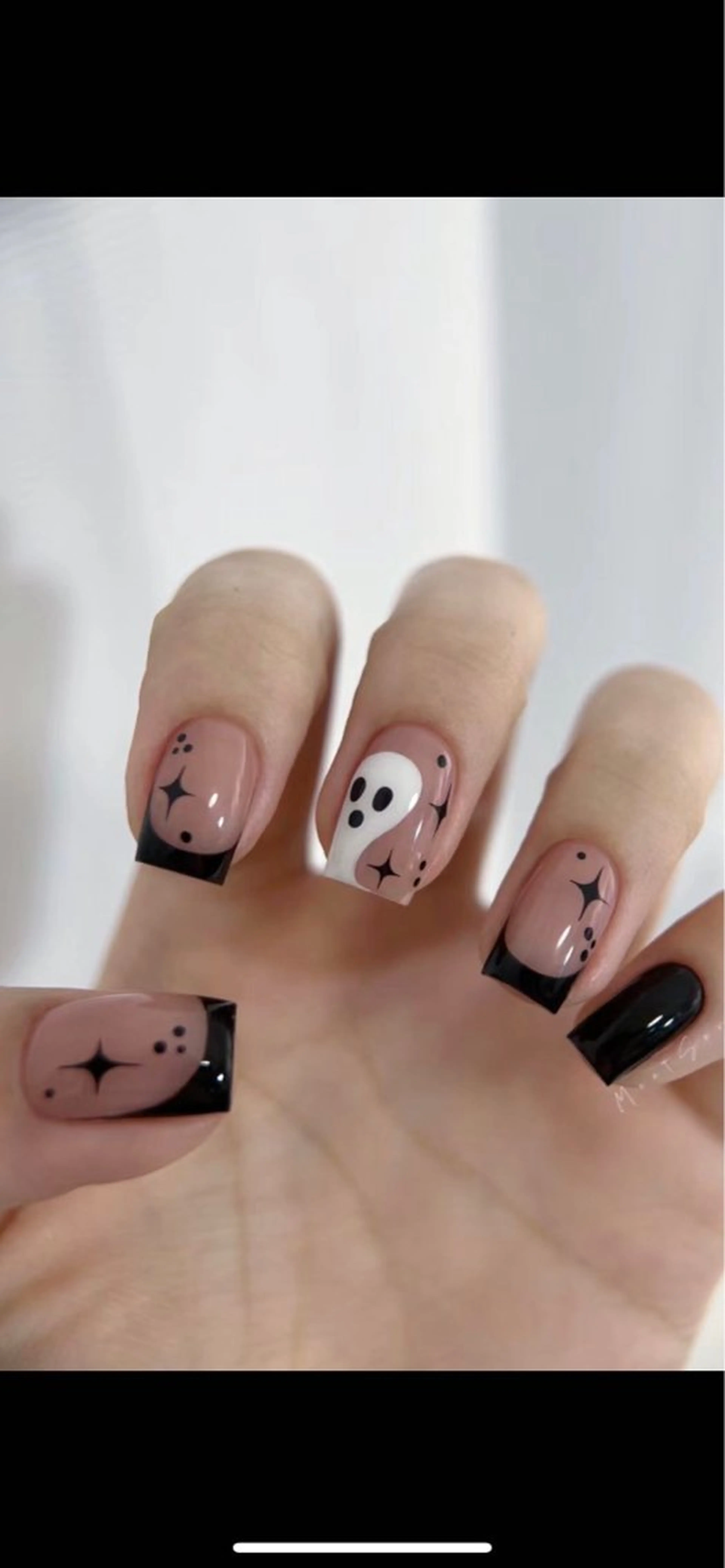 ネイル ジェルネイル ハロウィン ハート 韓国ネイル ニュアンスネイル Niko nailサロンのネイルデザイン