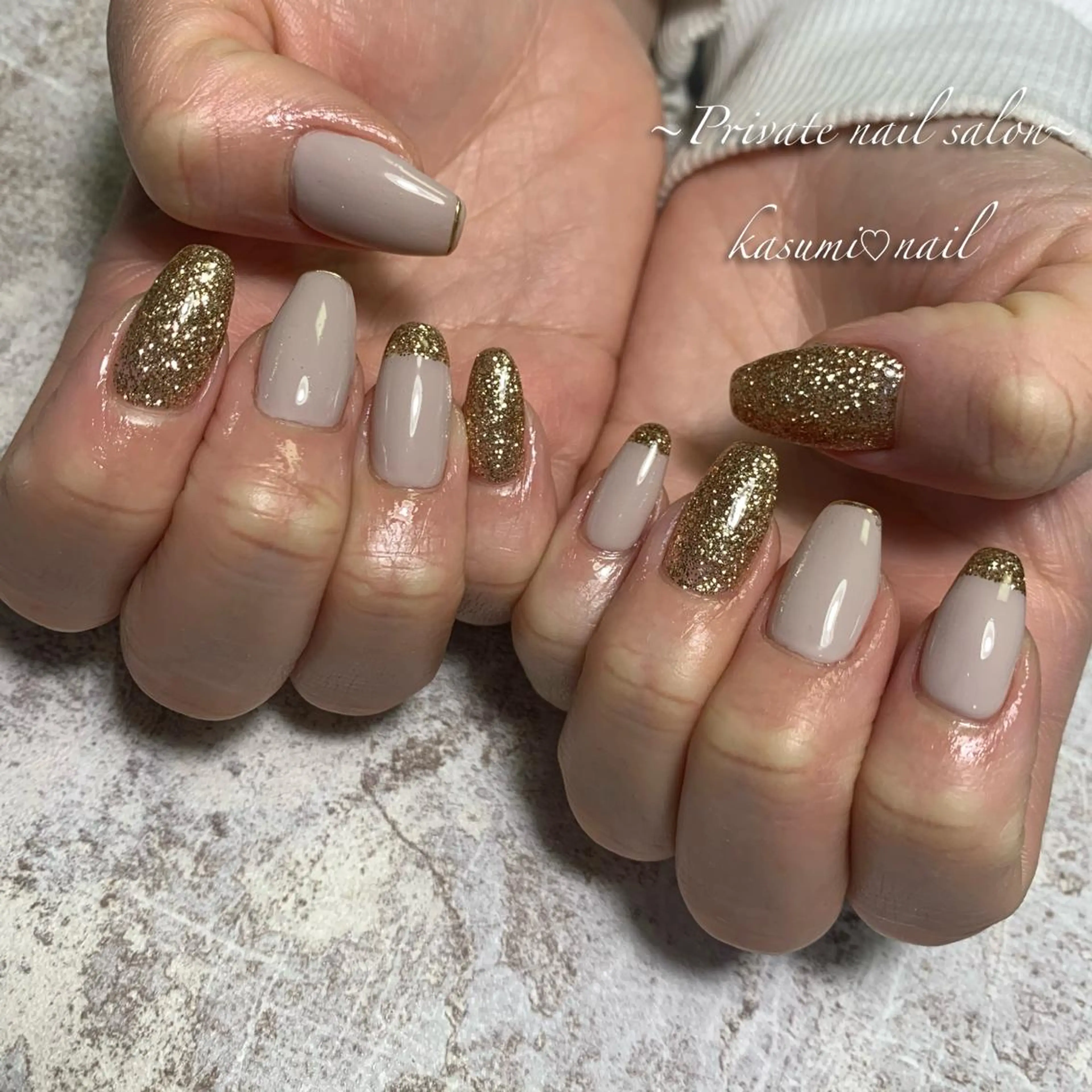 ネイル マグネットネイル ミラーネイル ニュアンスネイル KASUMI♡ Nailのネイルデザイン