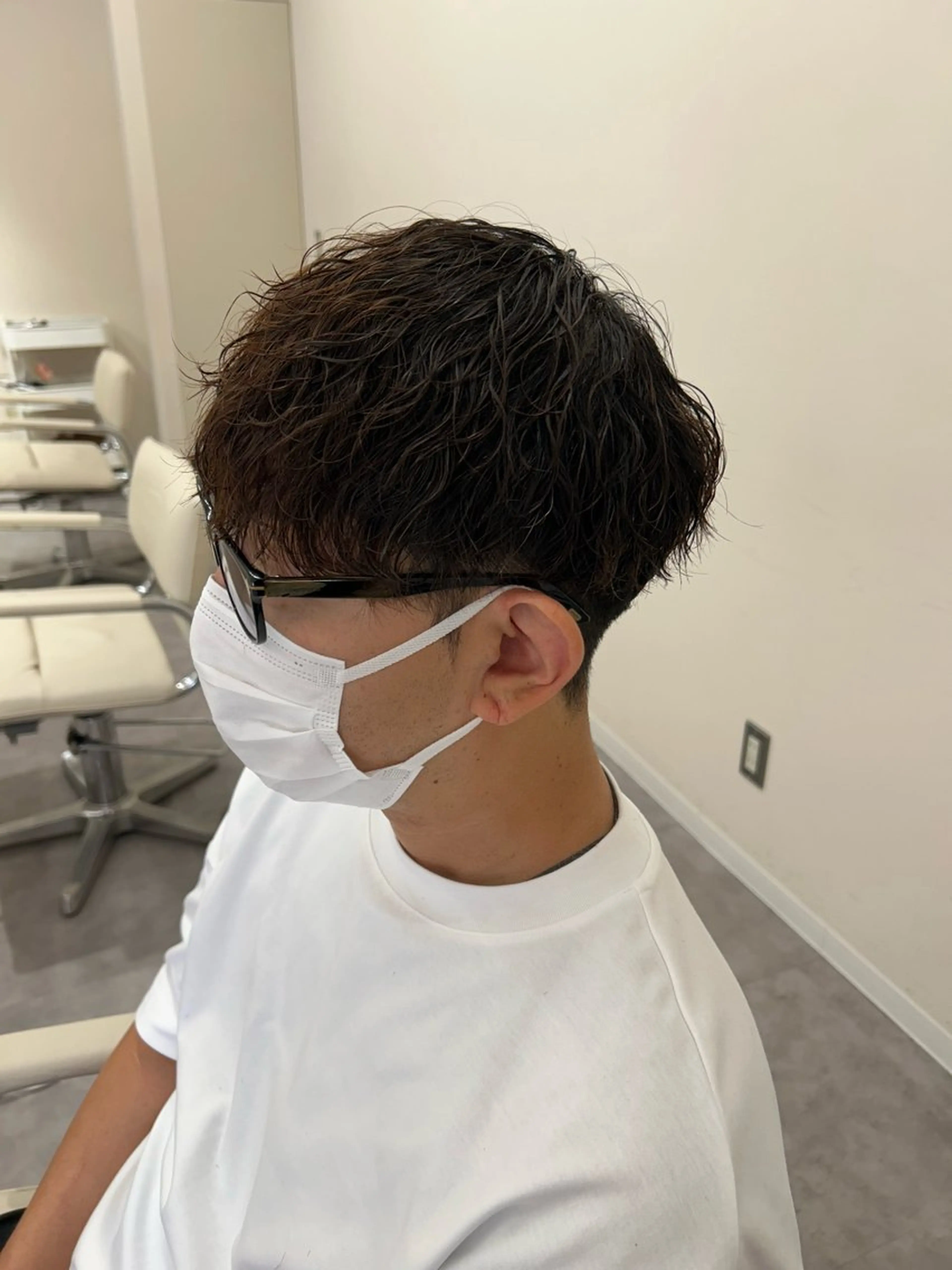 パーマ メンズ カット パーマ BATON所属・なかじま しほののヘアスタイル