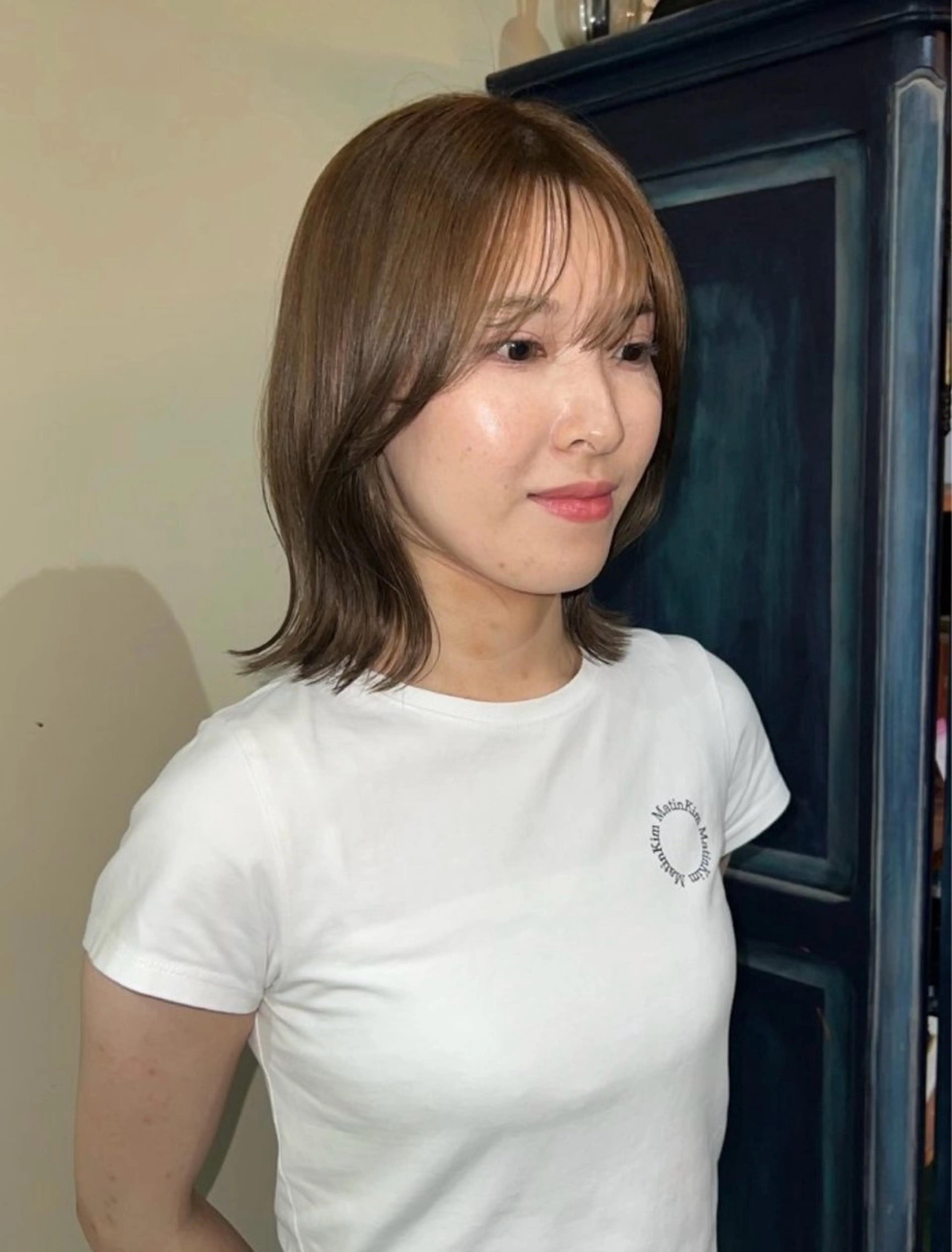 カラー ヘアカラー トリートメント アイブロウ&マツパ カラーモデルまなみのヘアスタイル