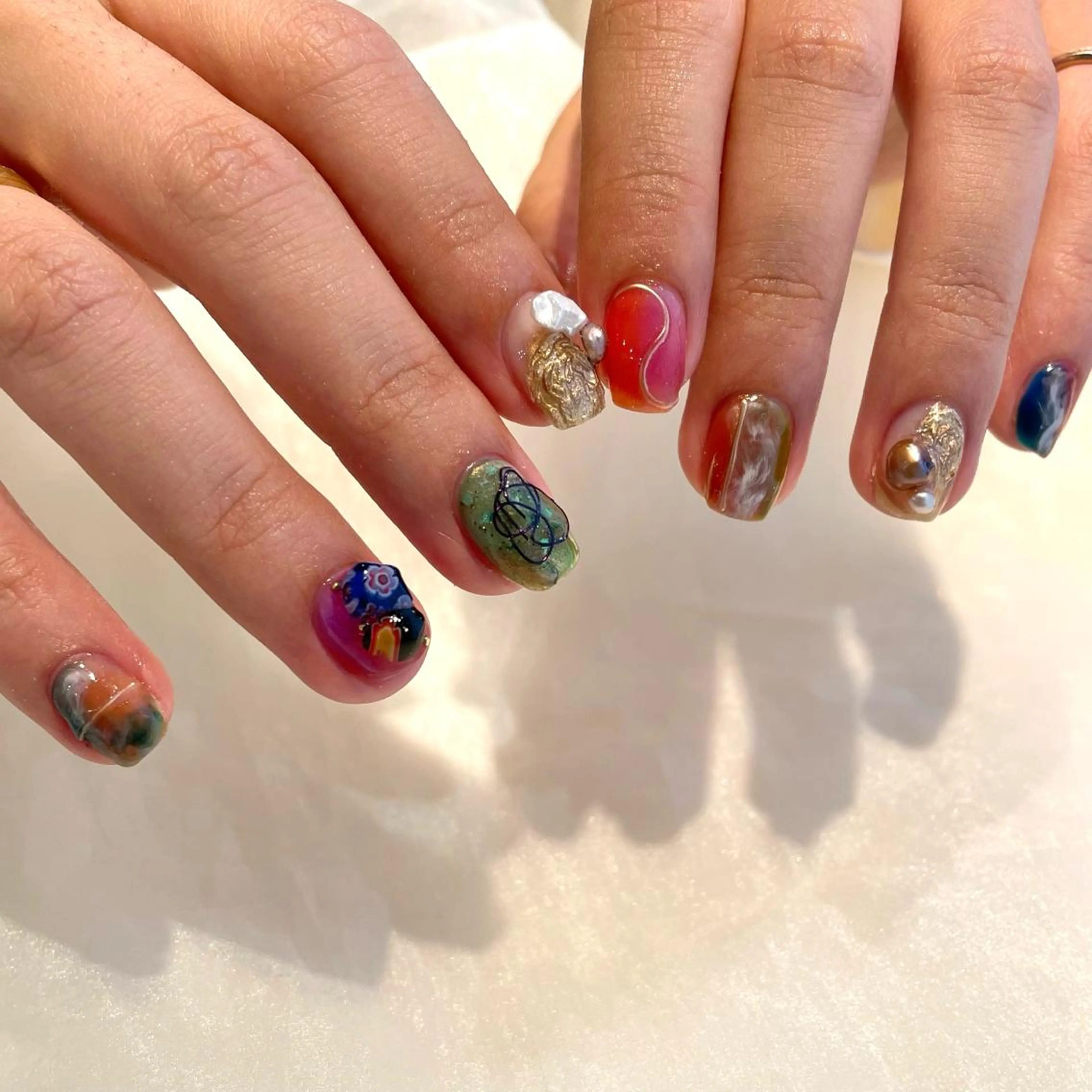 ネイル ハンドネイル 新井 ひなののネイルデザイン