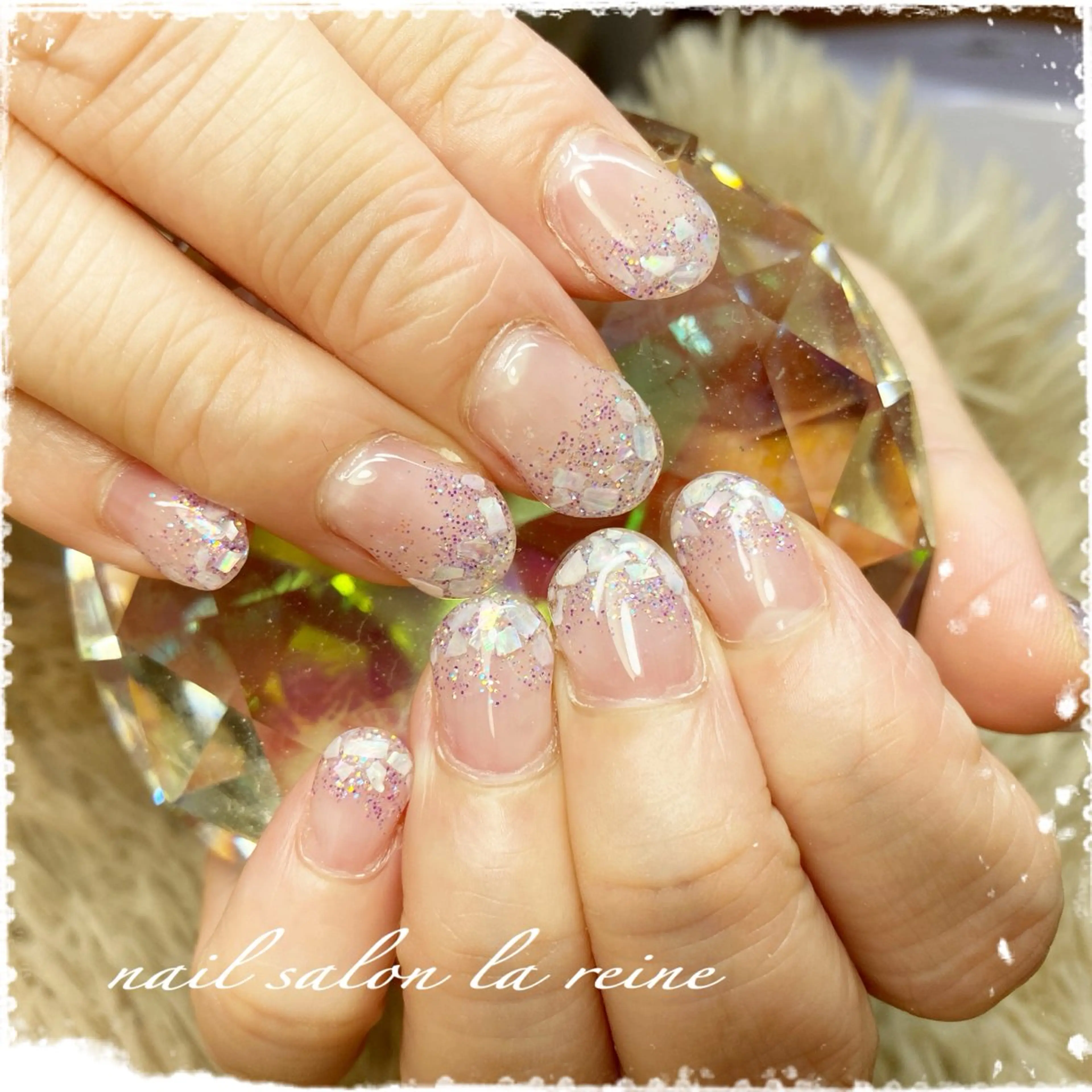 ネイル グラデーション ラメ(グリッター) nail salon  la reine所属・nail salon la reineのネイルデザイン