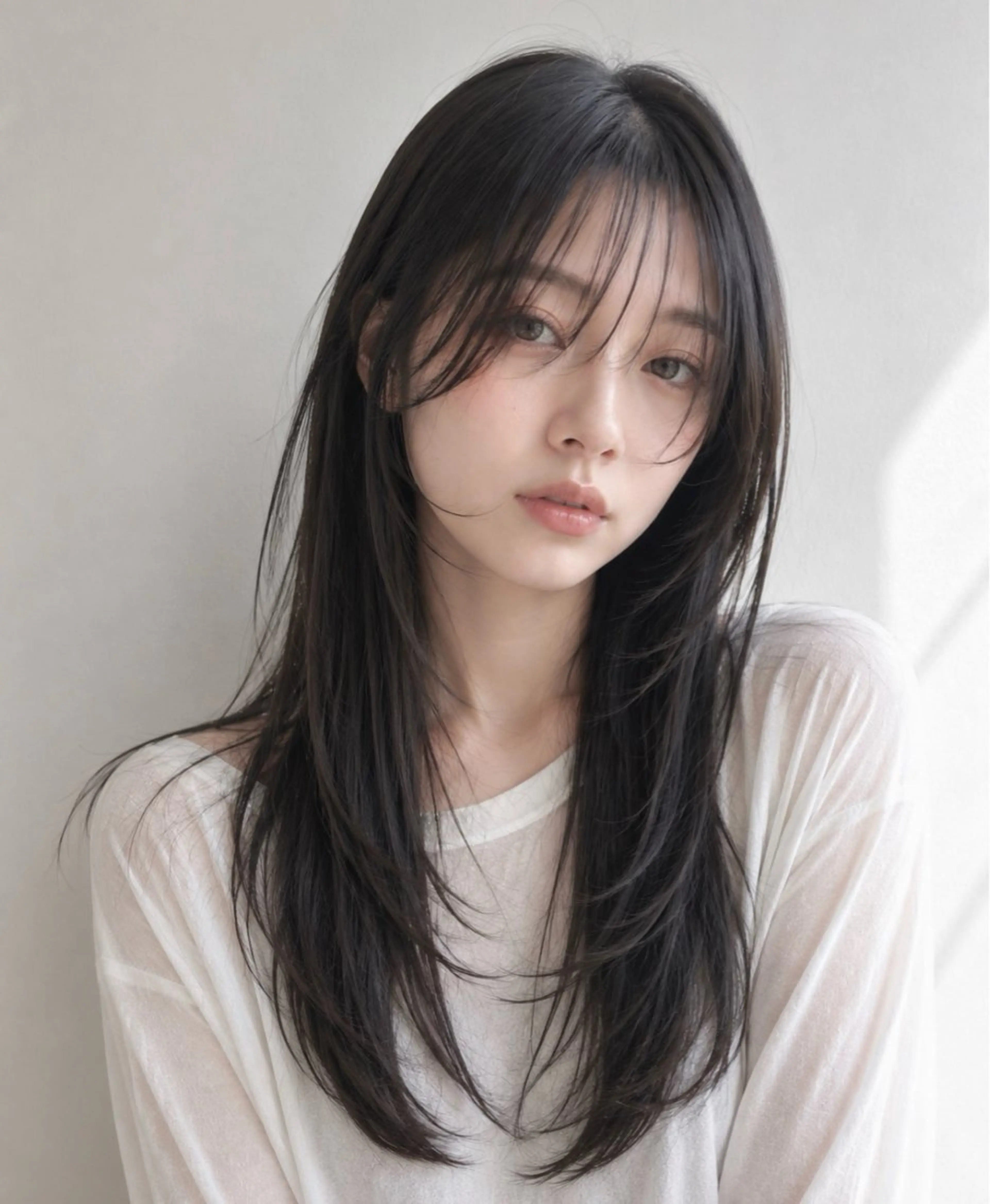 セミロング レイヤーカット 垢抜けヘア🐰 専門のヘアスタイル
