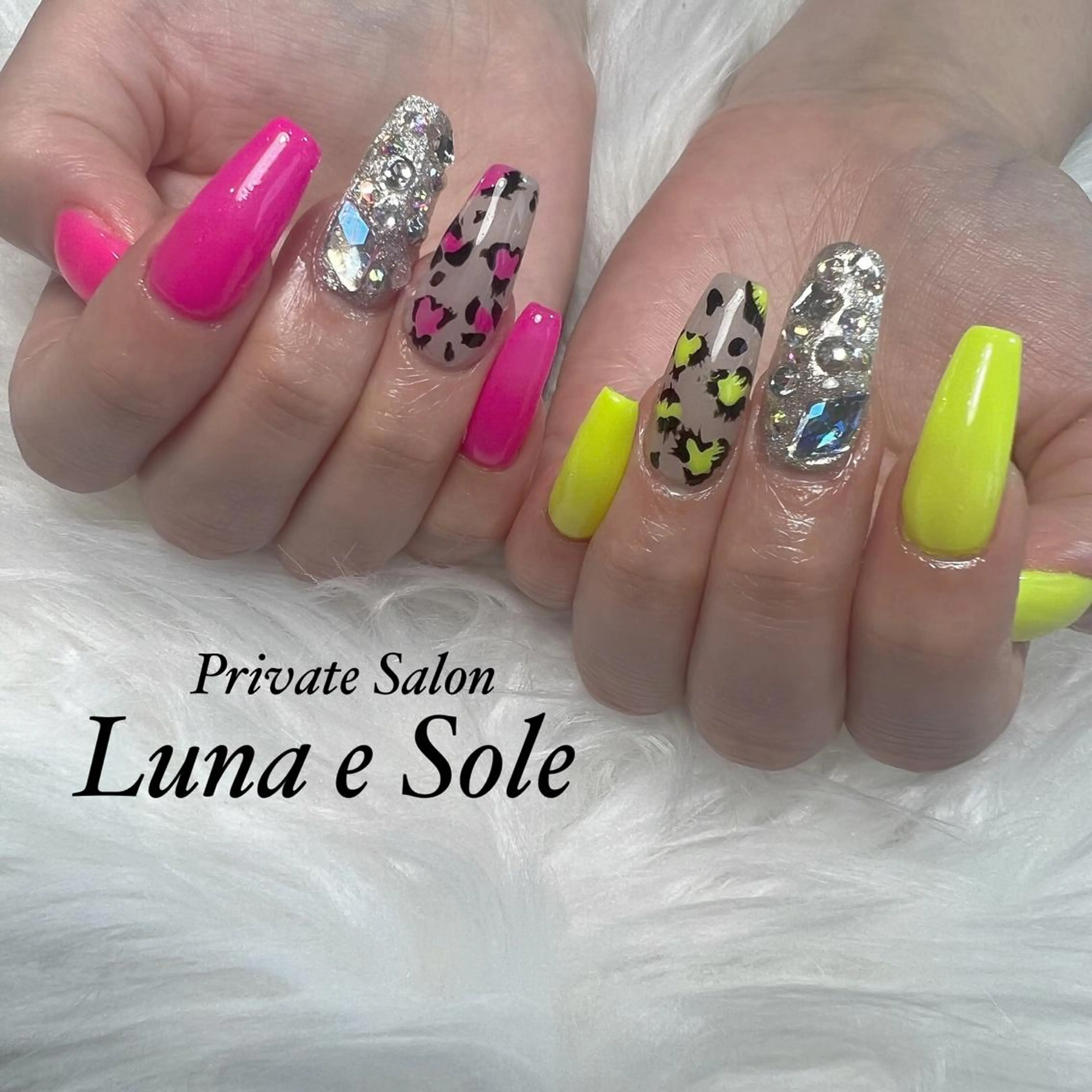 ロング ネイル Luna e  Soleのネイルデザイン