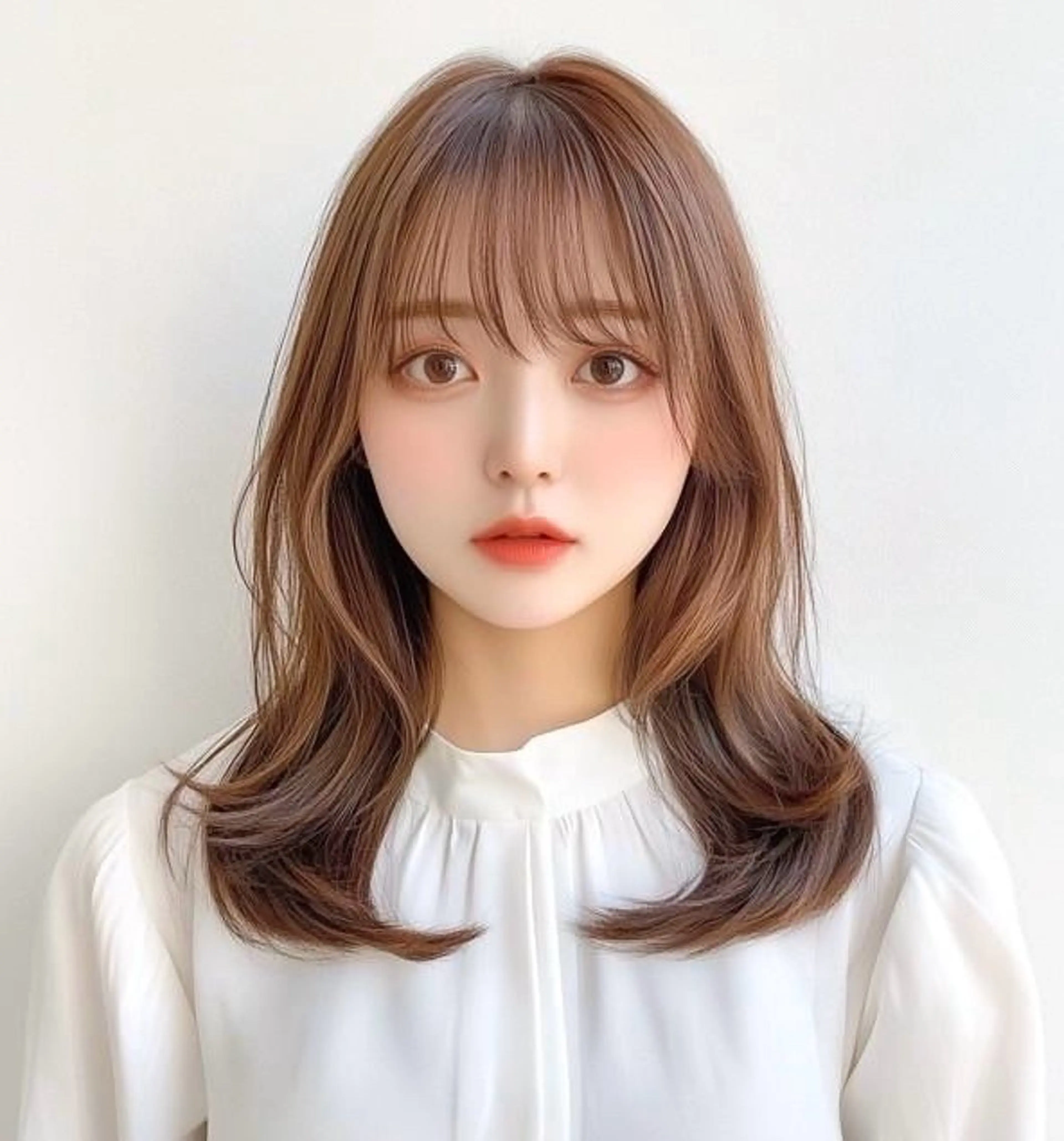 ミディアム カラー 白髪率別白髪ぼかし /なおき/表参道のヘアスタイル