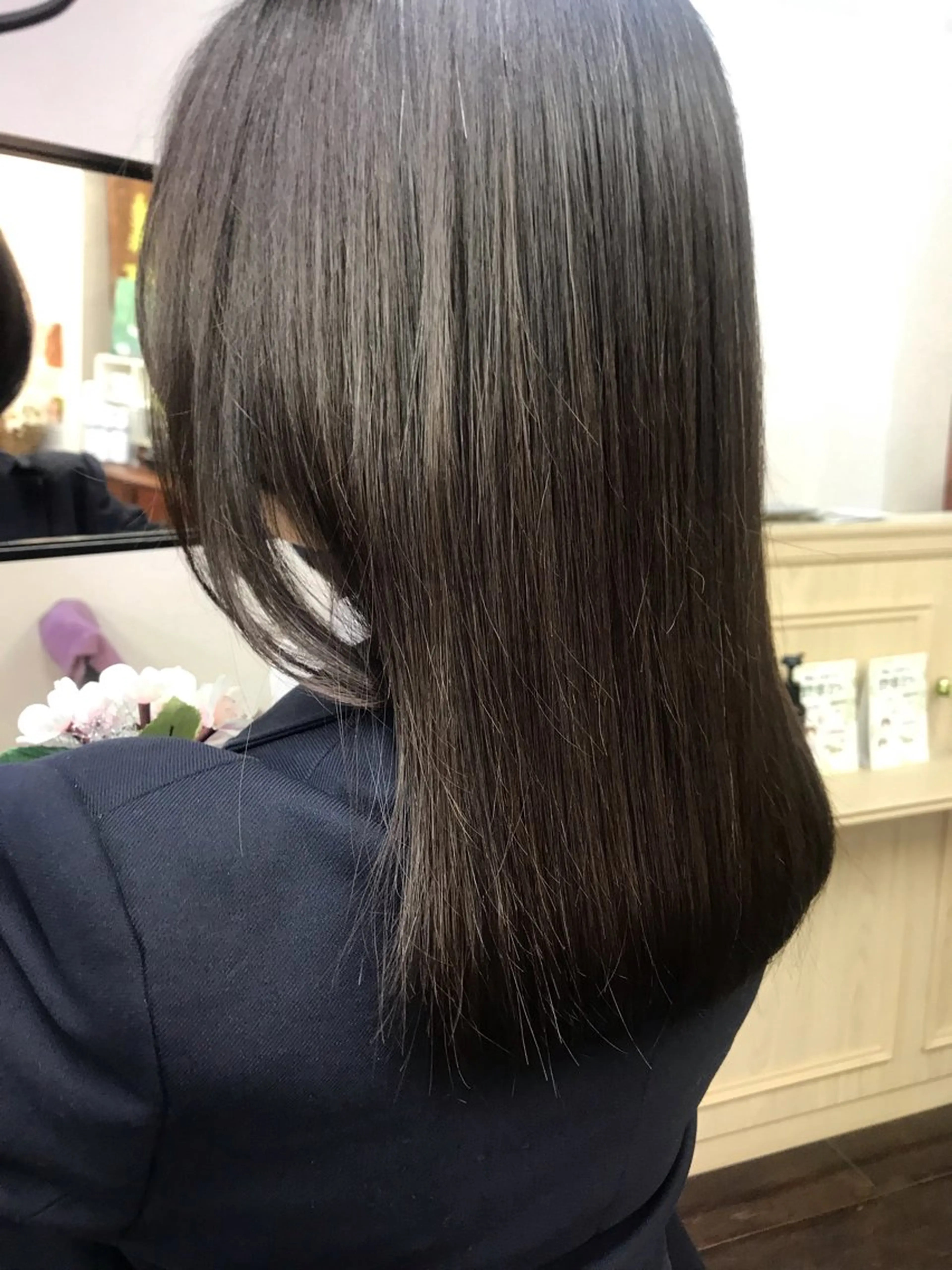 セミロング パーマ カット ヘアカラー トリートメント 桧山 真のヘアスタイル