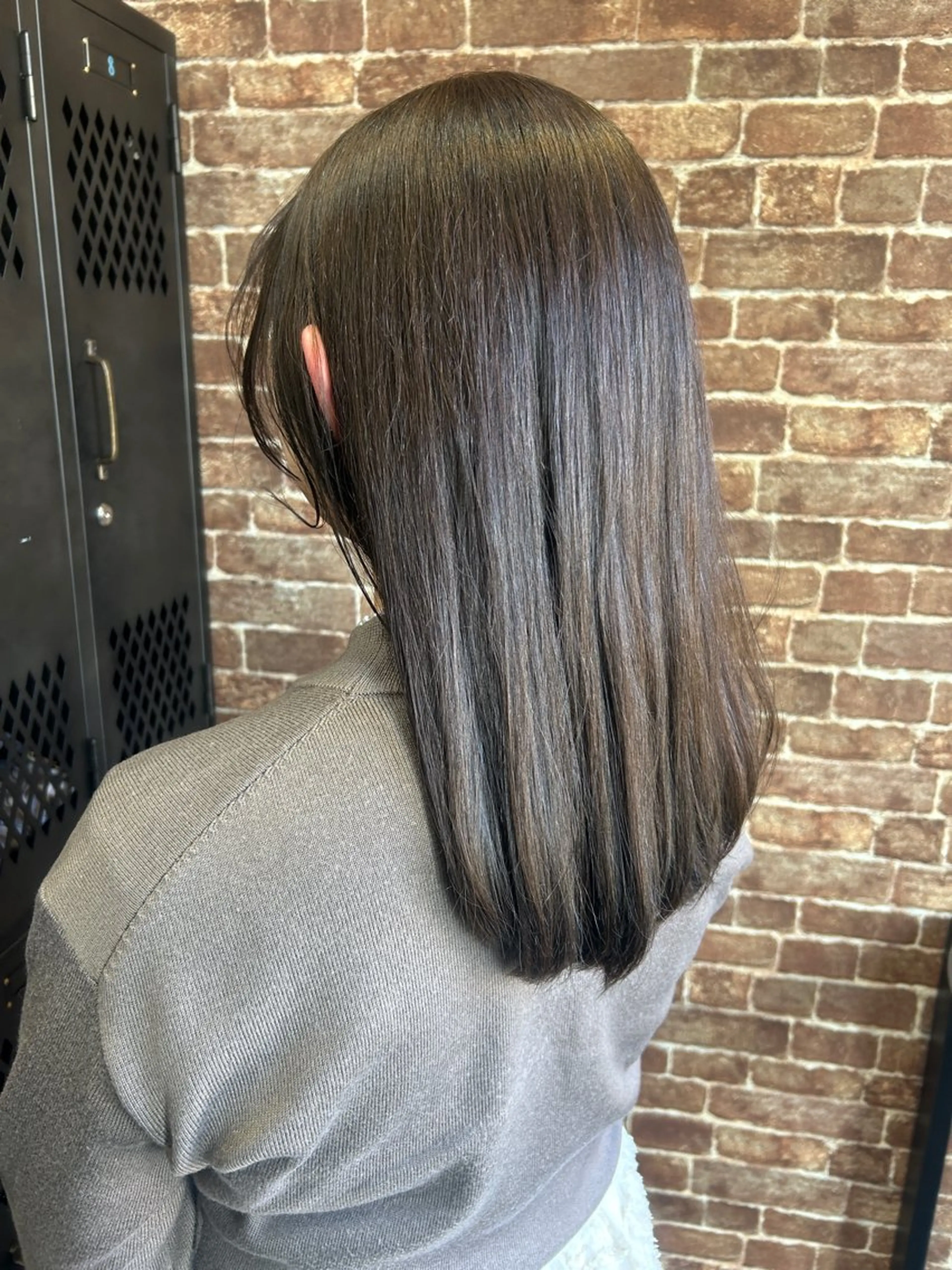 ロング カラー カット 久木原 ゆりのヘアスタイル