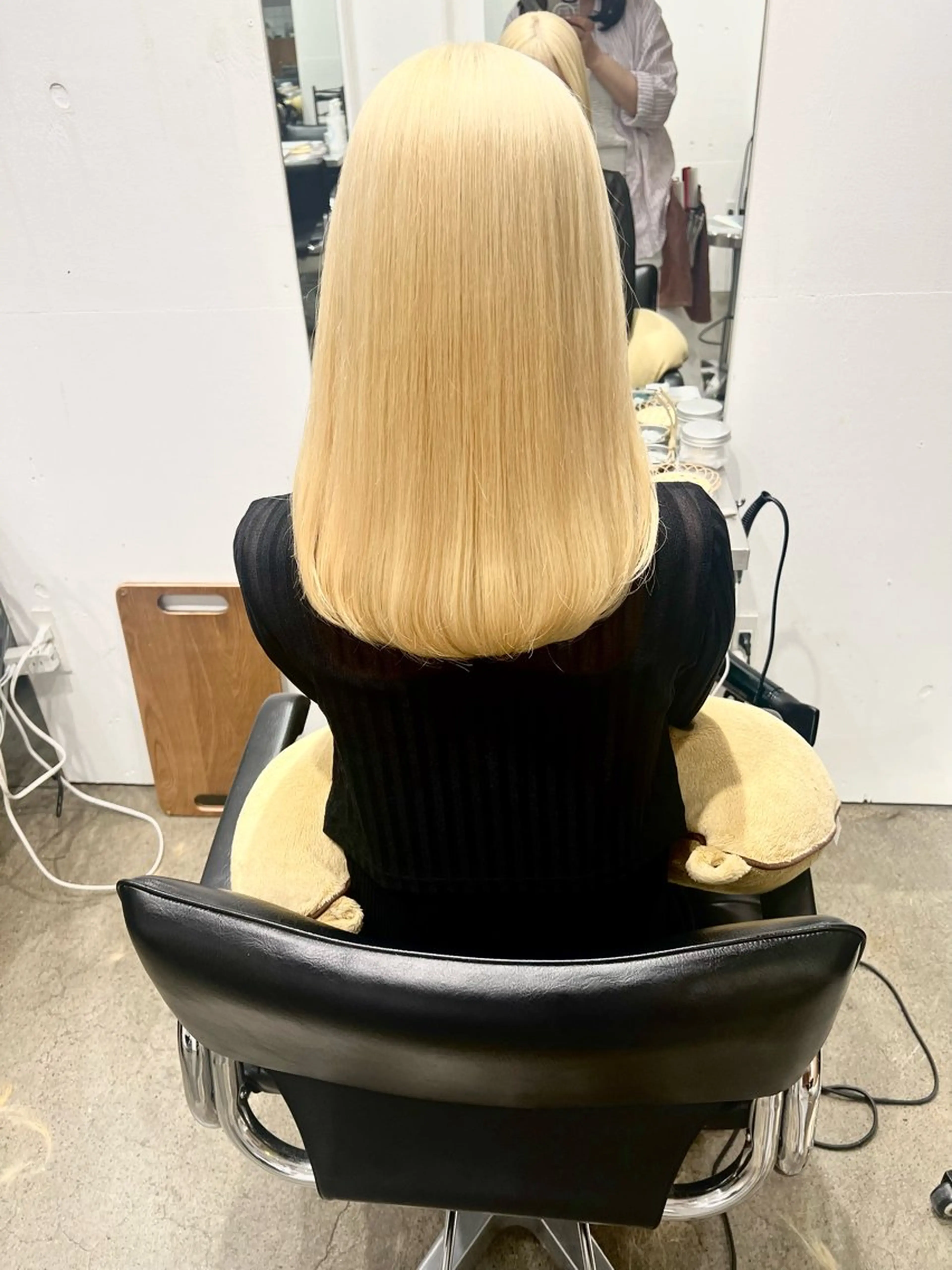 ミディアム カラー ブリーチ ブロンド カット ヘアカラー トリートメント ヘッドスパ ✨髪質改善矯正× ブリーチ✨YU-KIのヘアスタイル