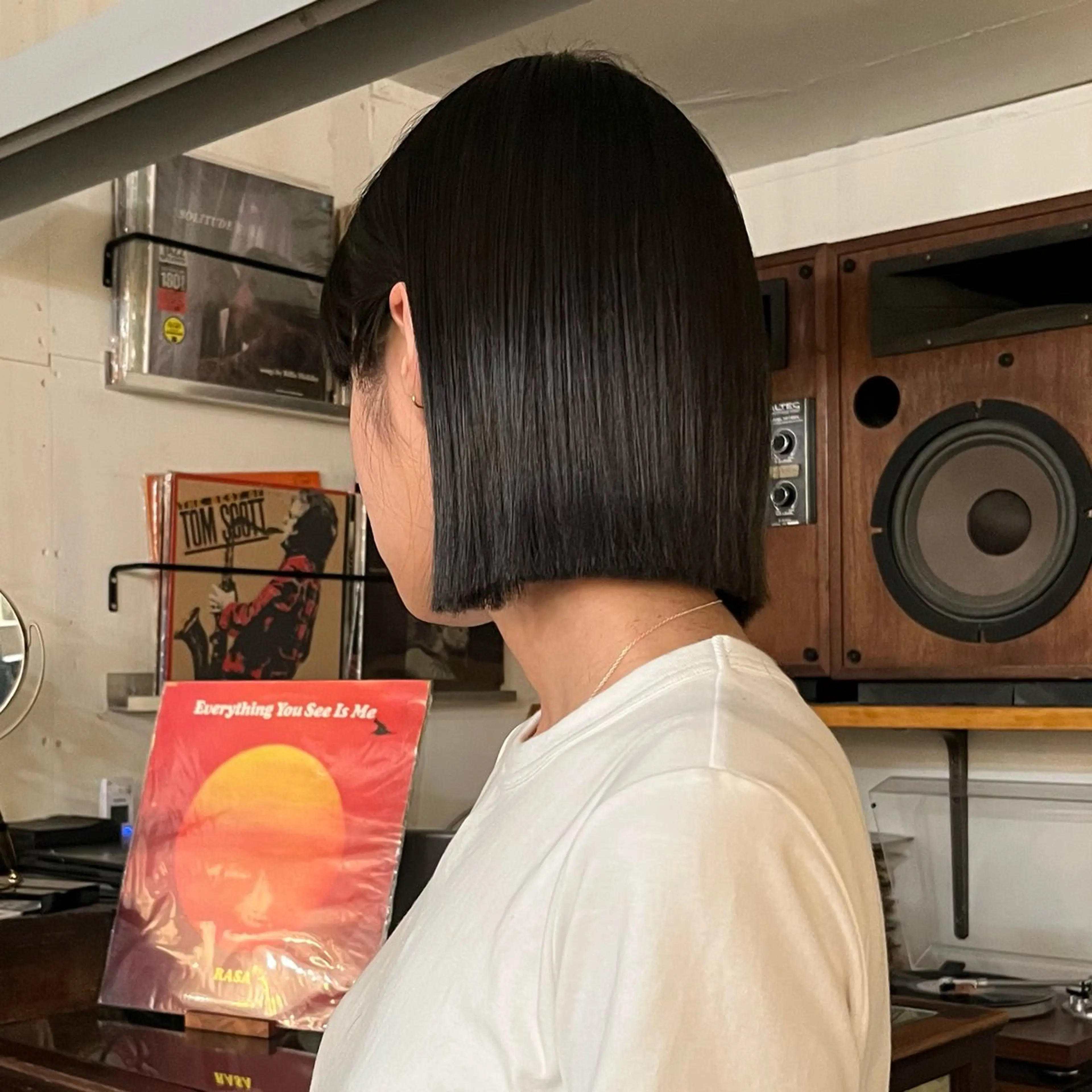 ショート ボブ 長めボブ 似合わせカット レイヤー/ベージュ mikuのヘアスタイル