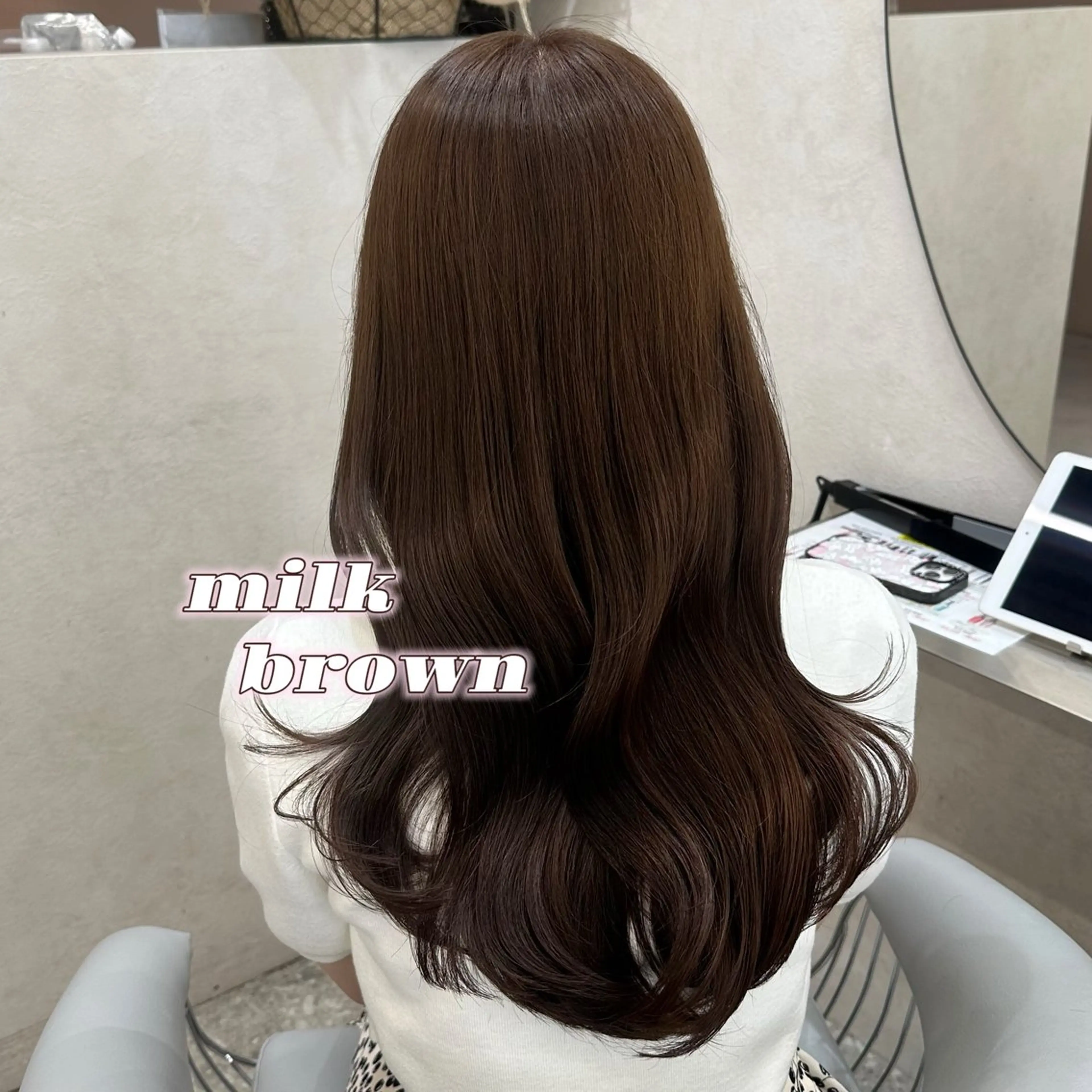 ロング カラー ブラウンカラー カット ヘアカラー トリートメント hina🎀新宿/ エクステ/girlyのヘアスタイル