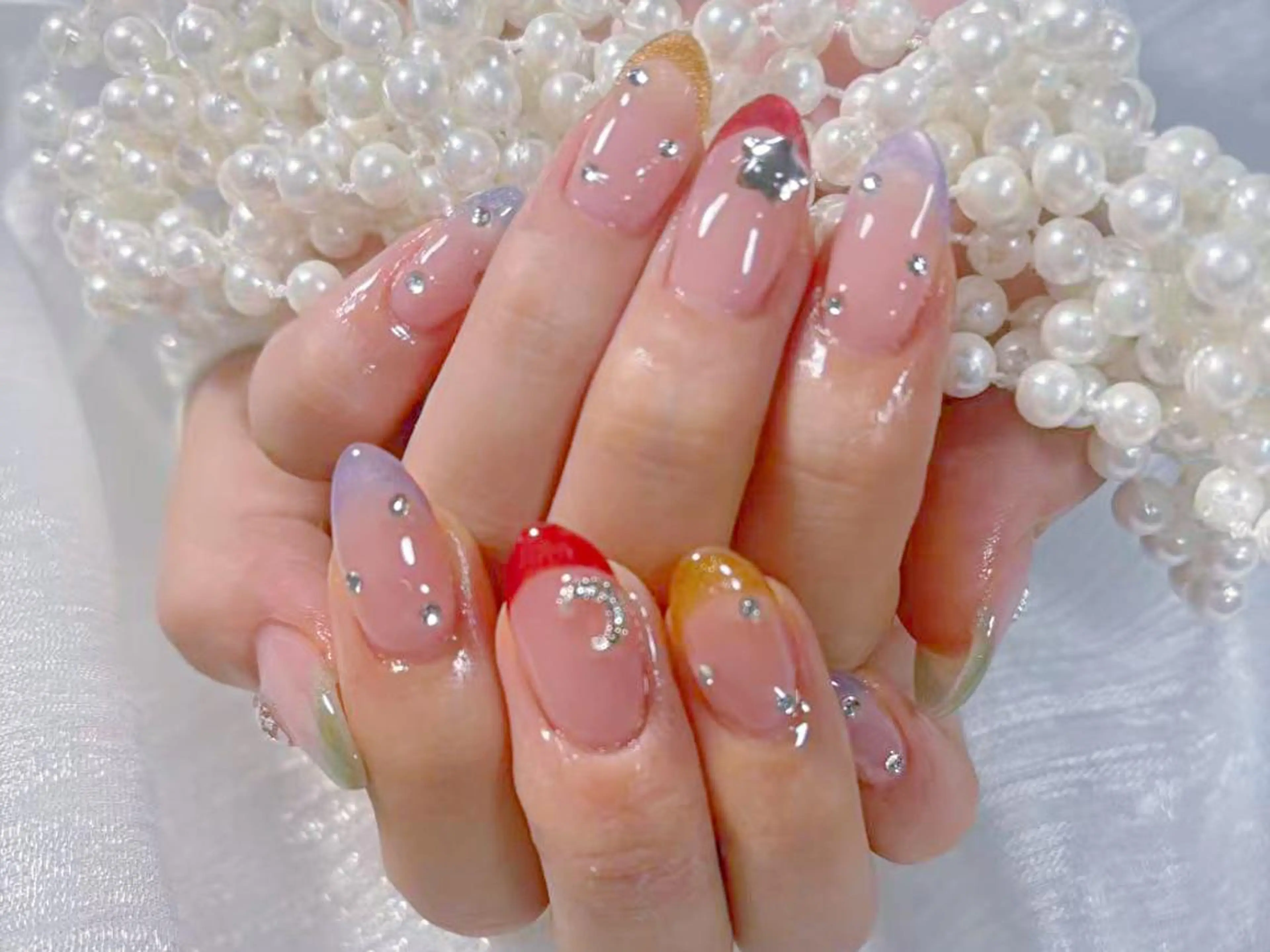 ネイル ハンドネイル 💙羽生 彩光💙のネイルデザイン