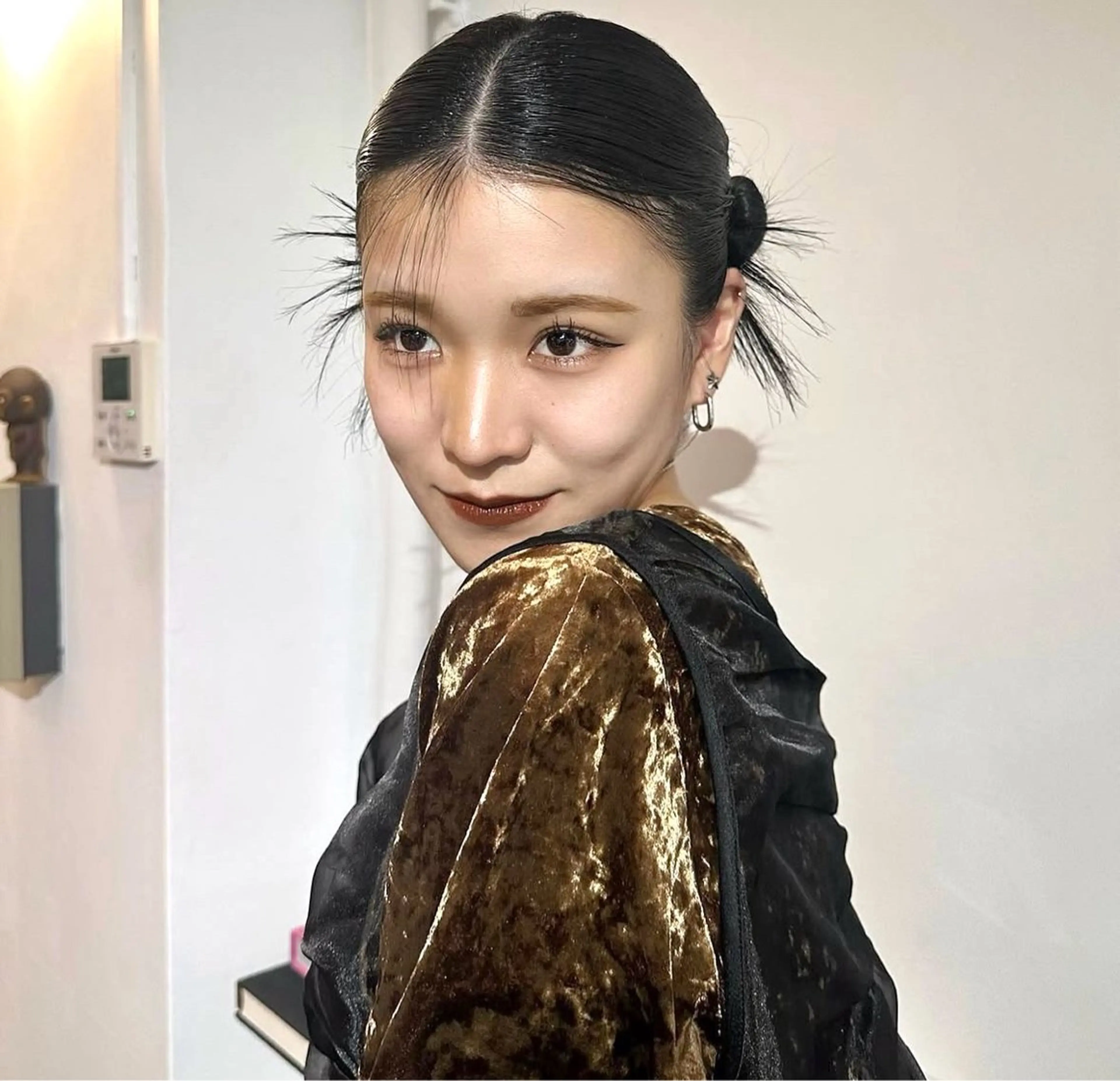 ミディアム ヘアアレンジ ヘアセット hair salon 丹tan所属・Rena✴︎トレンド ×スタンダードMIXのヘアスタイル