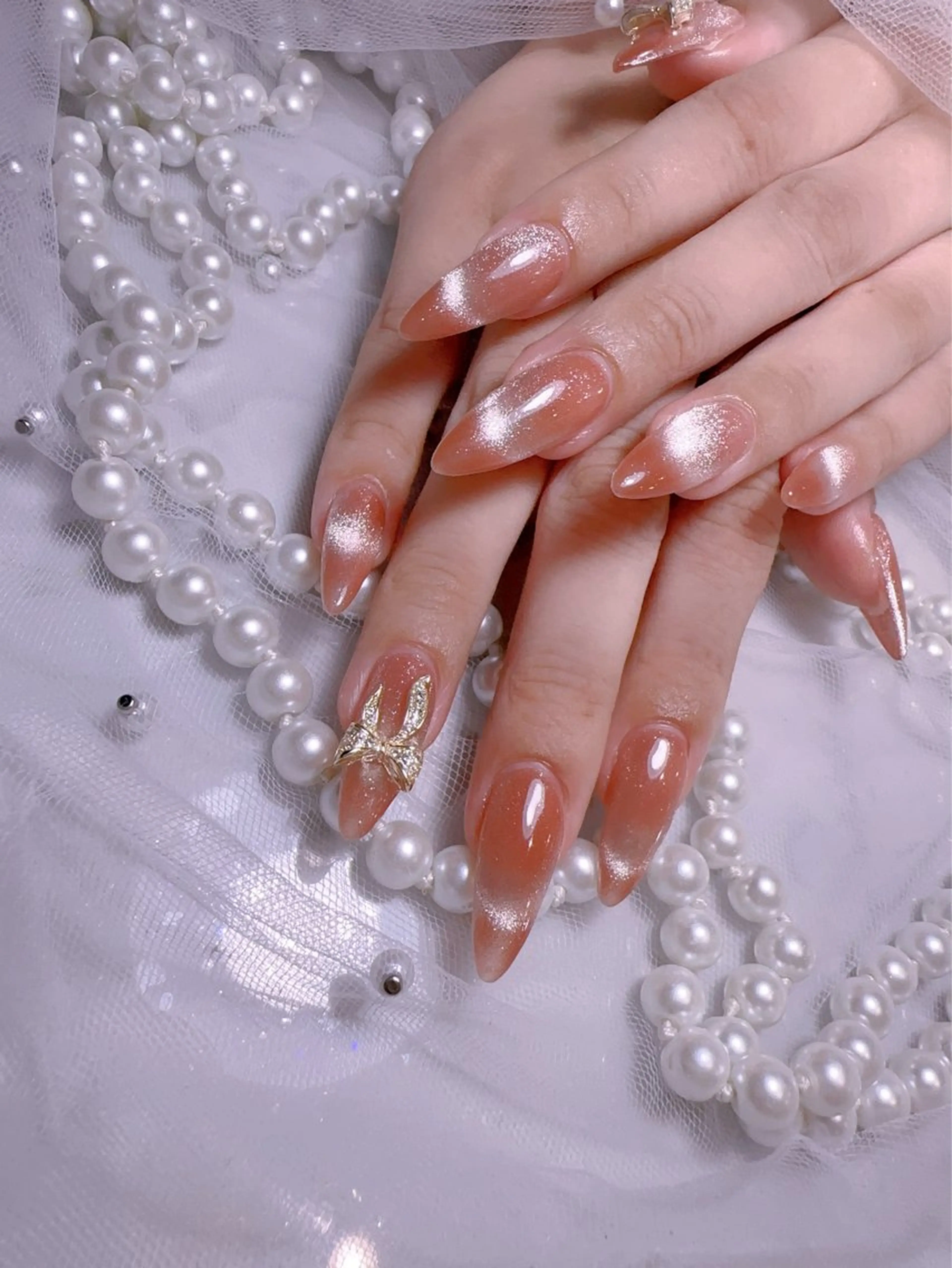 ネイル 長さ出し マグネットネイル ネイルチップ ハンドネイル You&Me Miyuのネイルデザイン