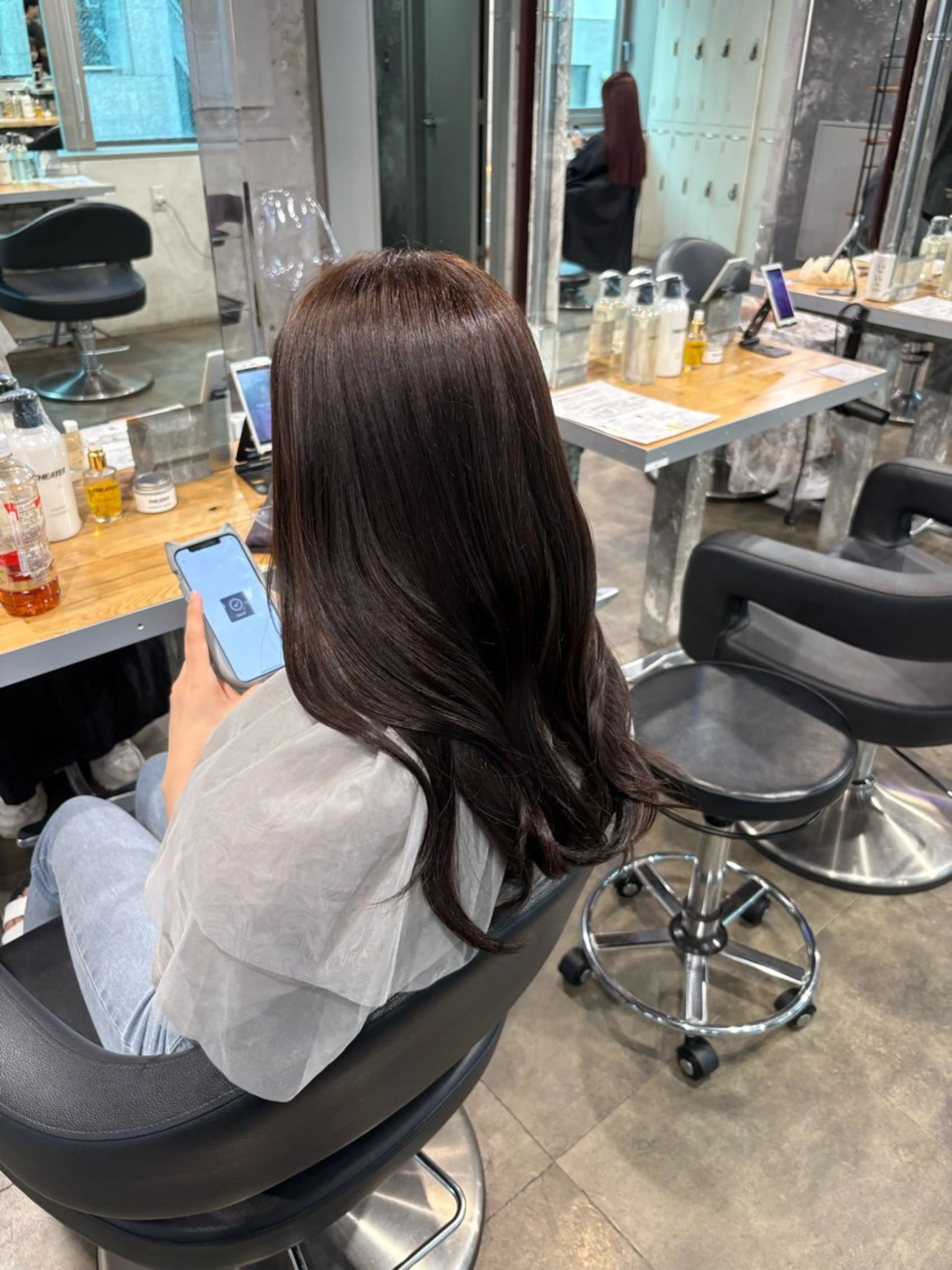 セミロング カラー ヘアカラー ハイトーン 横浜💞ミオのヘアスタイル