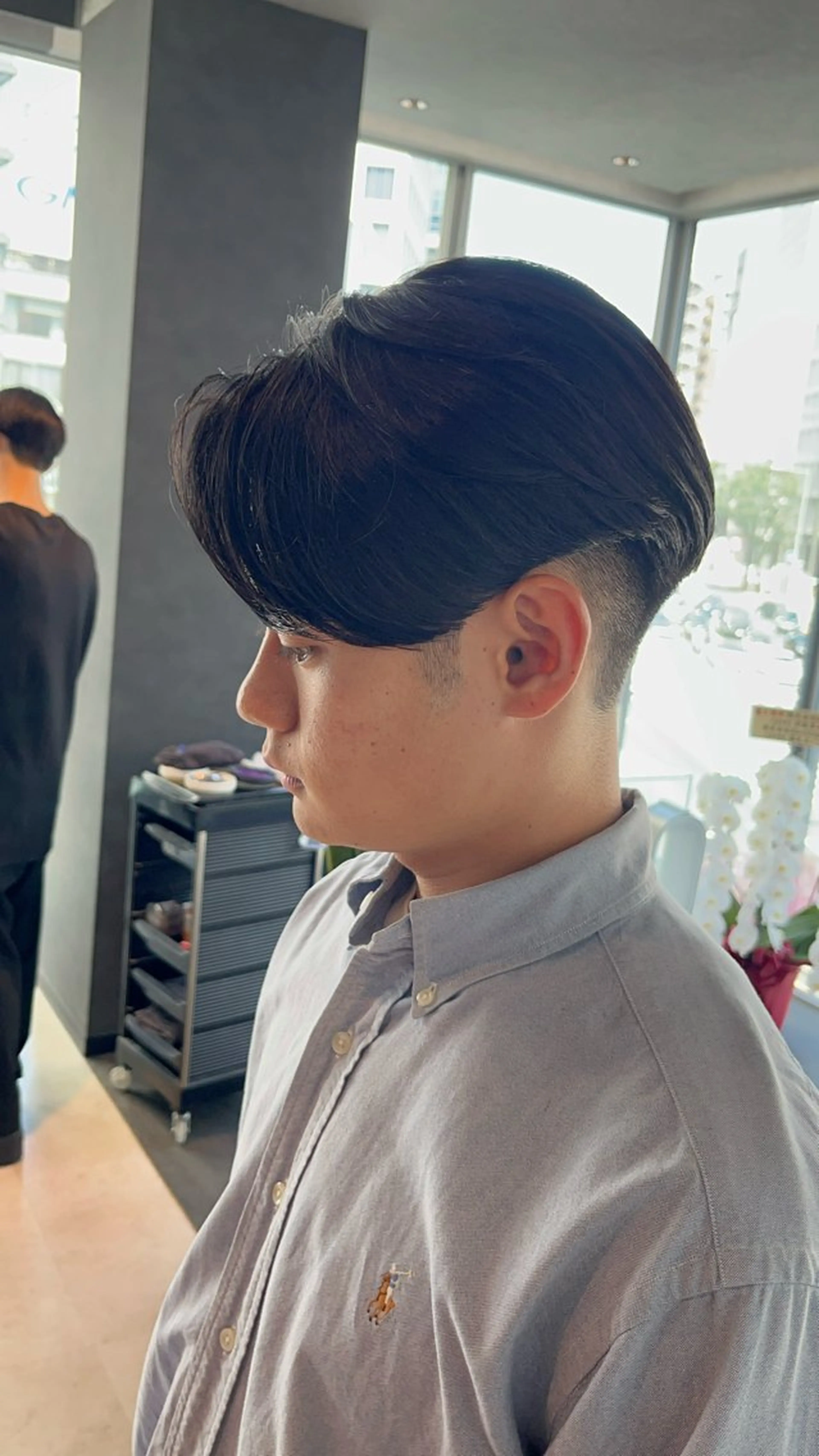 メンズ カット 縮毛矯正 毛流れが作れる 縮毛矯正/渡部純生のヘアスタイル