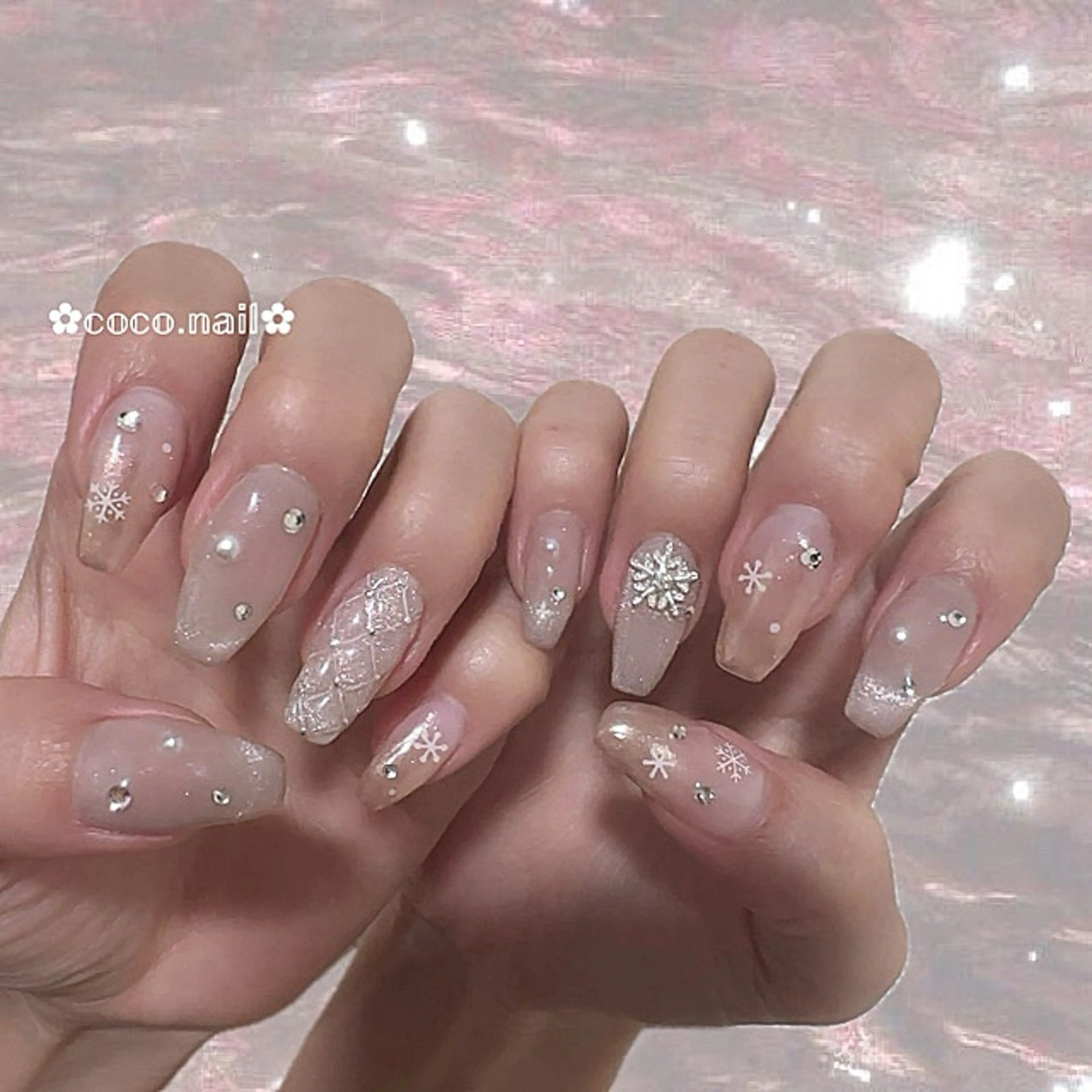 ネイル ハンドネイル lili.nail y2k/長さ出しのネイルデザイン