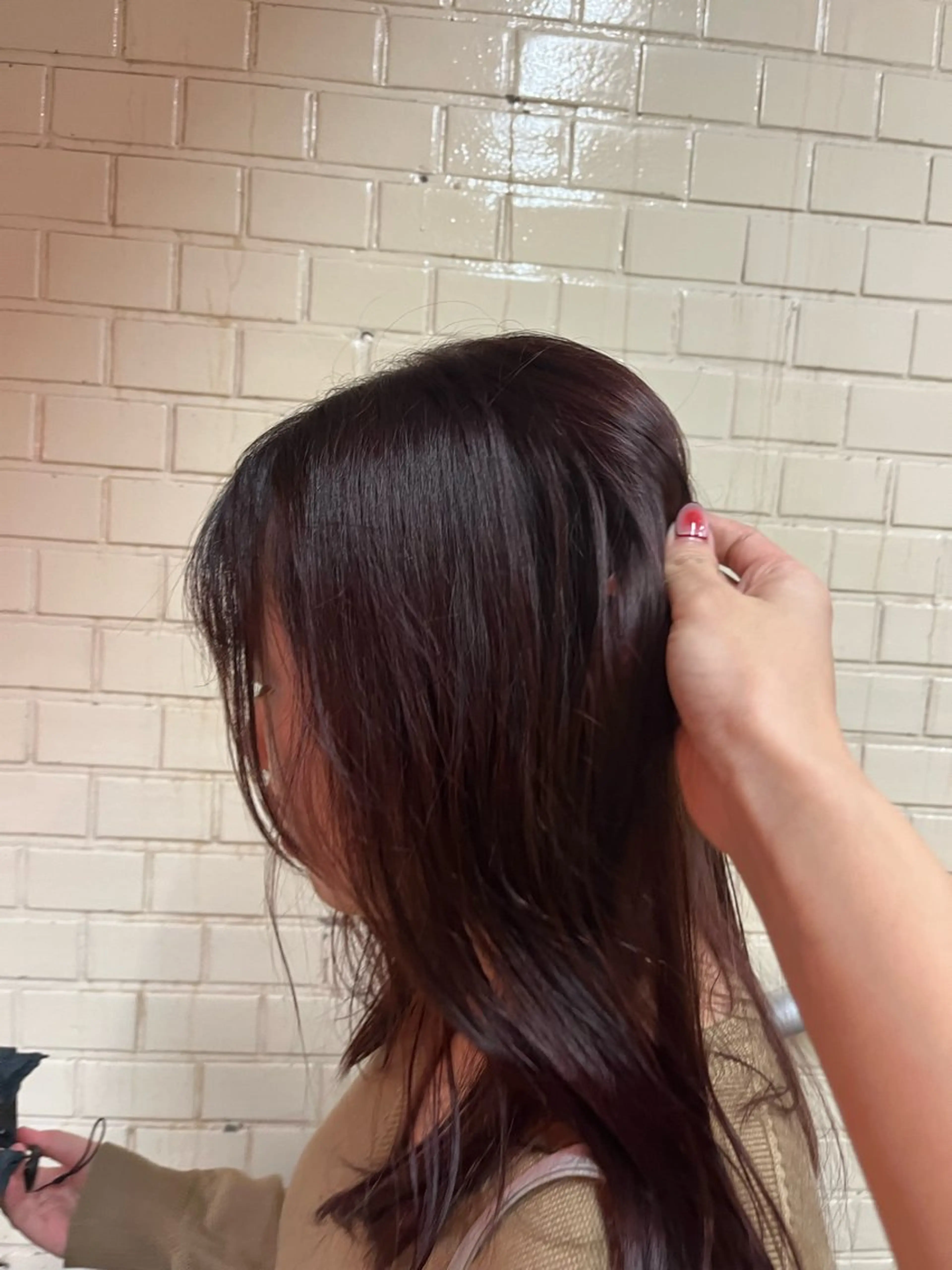 カラー ブラウンカラー 西舘 柚のヘアスタイル