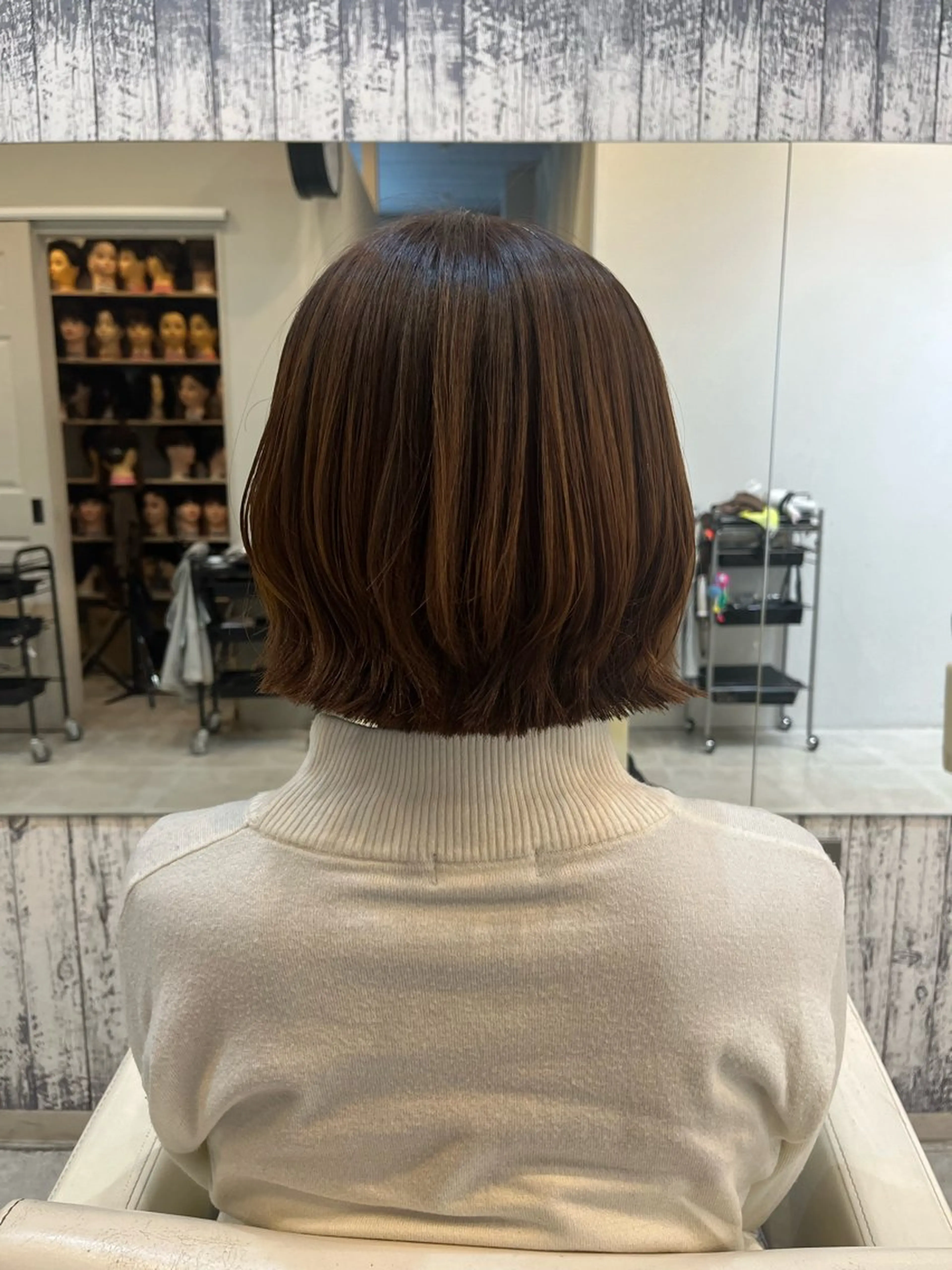 ショート ボブ くびれヘア レイヤーカット 💫ワカ/松本/ カットモデル募集中のヘアスタイル