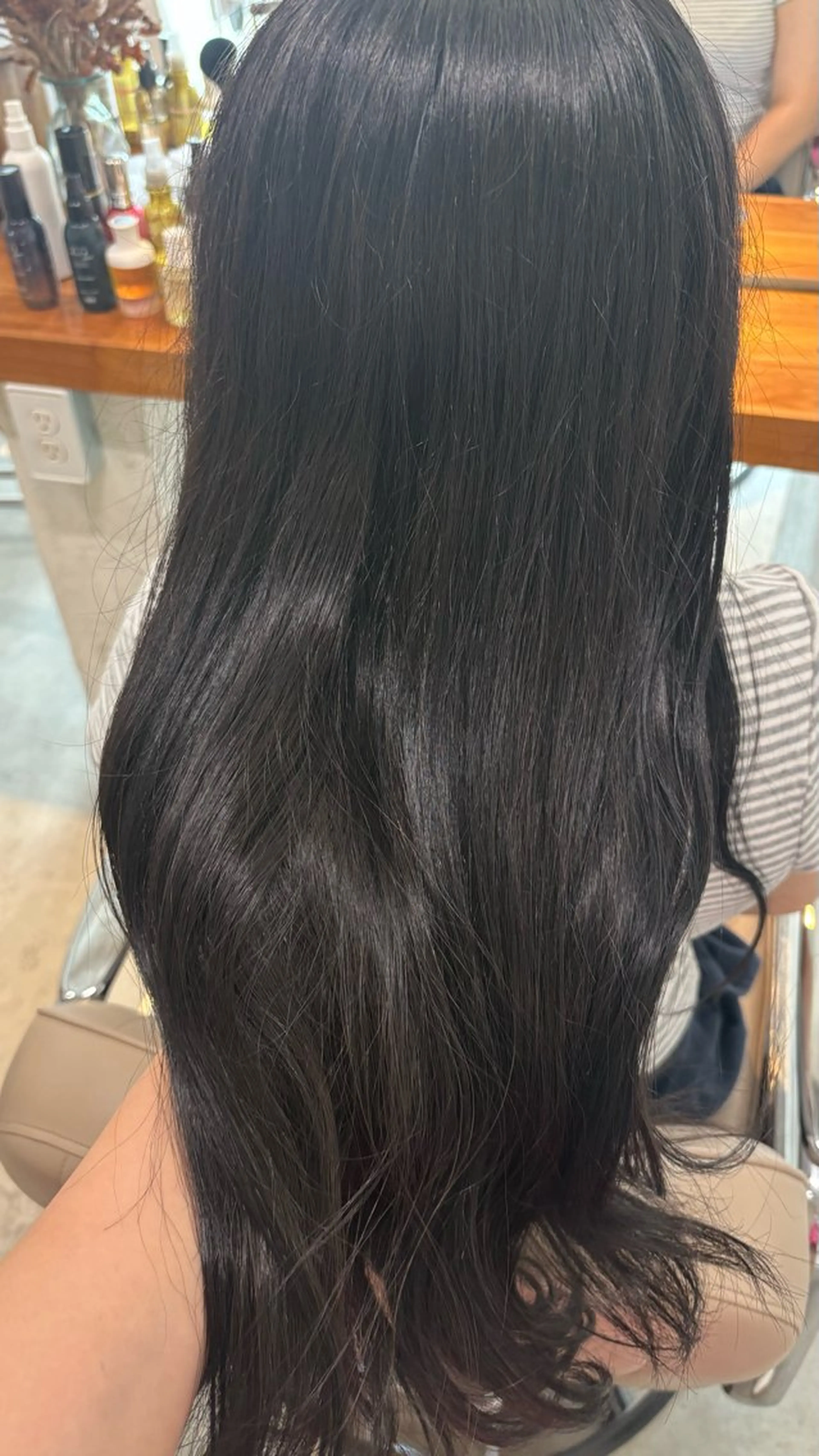 ロング カラー ヘアカラー トリートメント rina/似合わせ/ 艶髪カラー/髪質改善のヘアスタイル