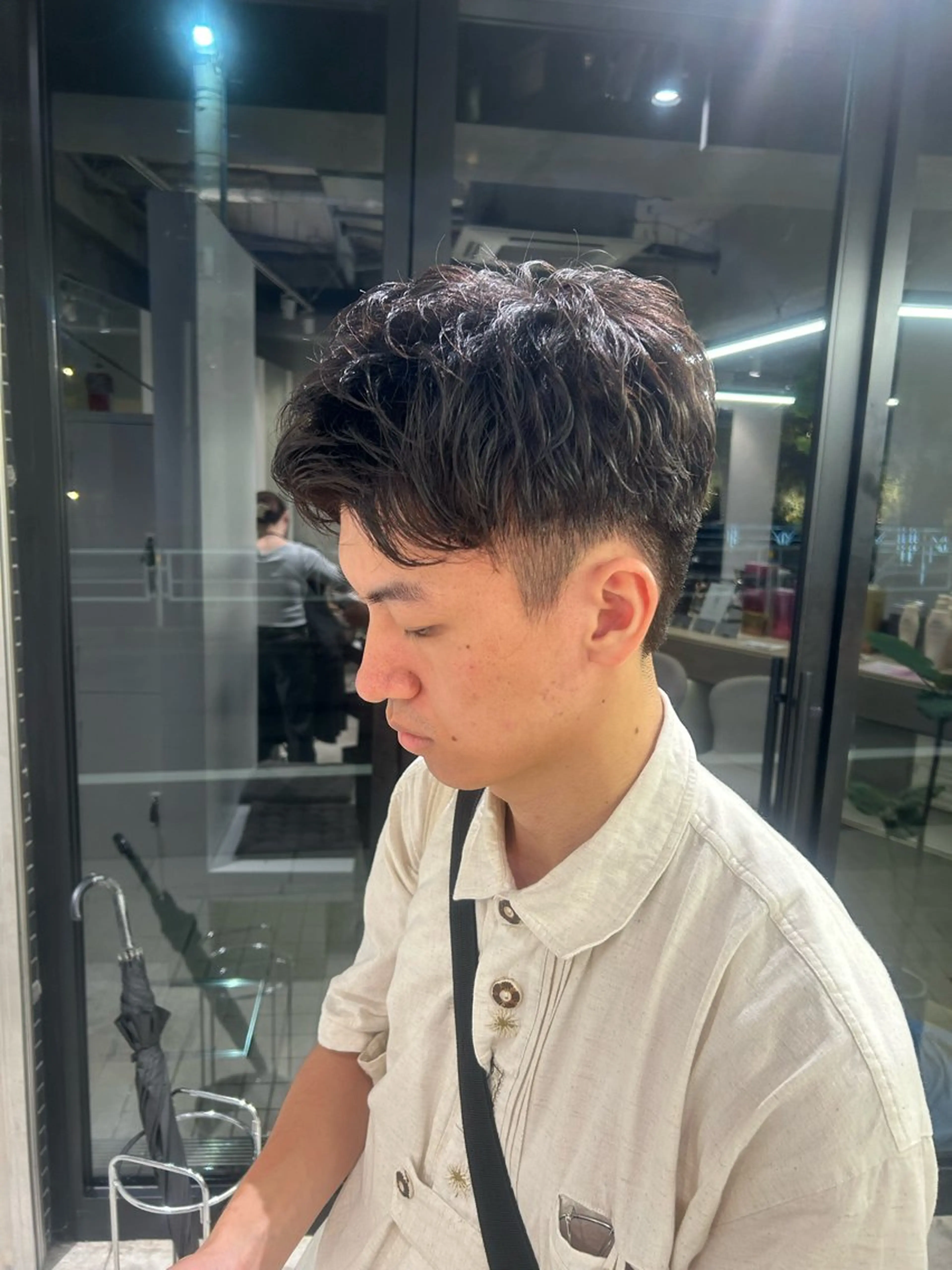 パーマ メンズ メンズパーマ 結衣/ 無料カットモデル🎀のヘアスタイル