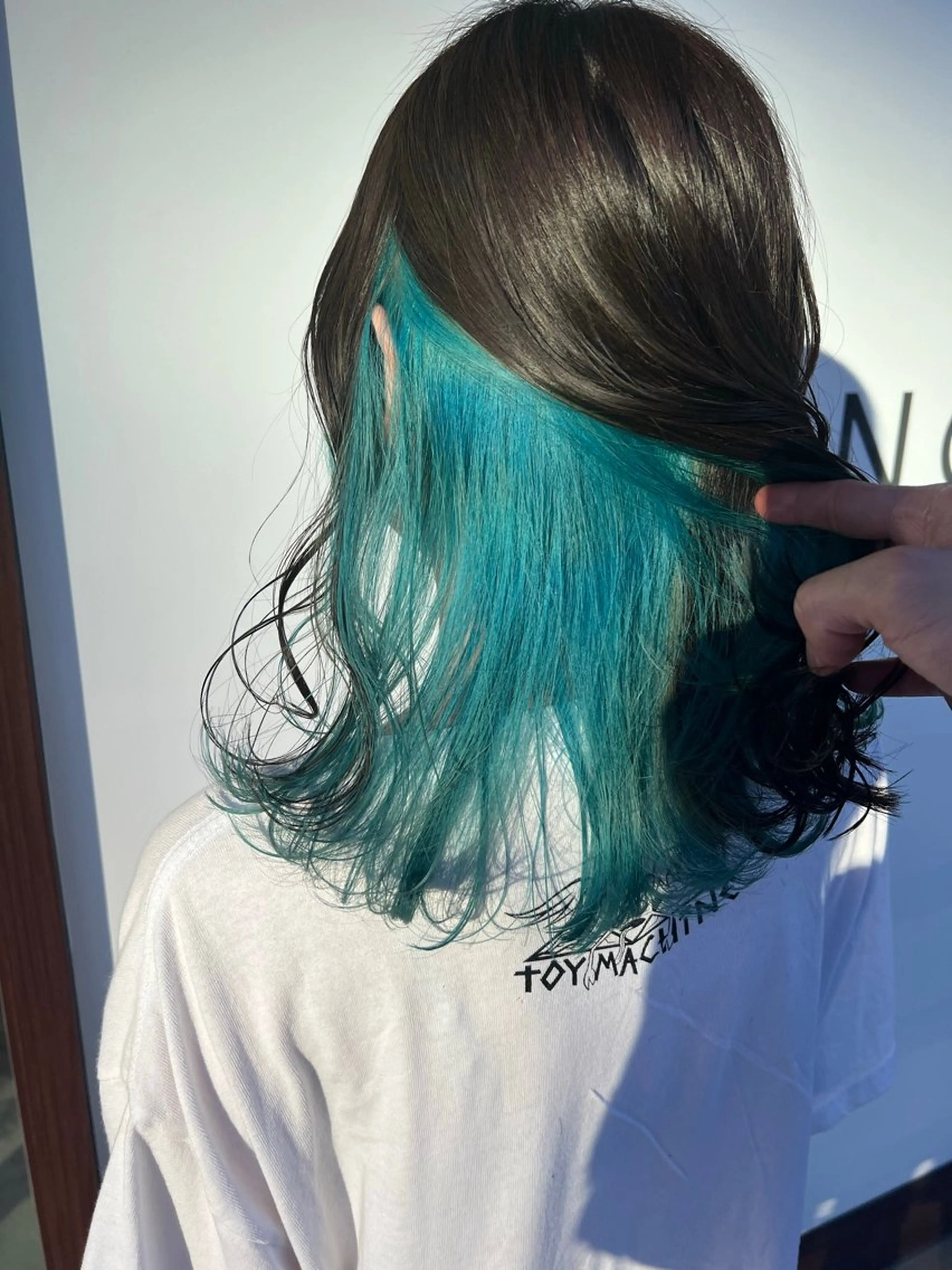 セミロング カラー ブルーカラー ヘアカラー ブランシェ小幡駅前店 森樹のヘアスタイル