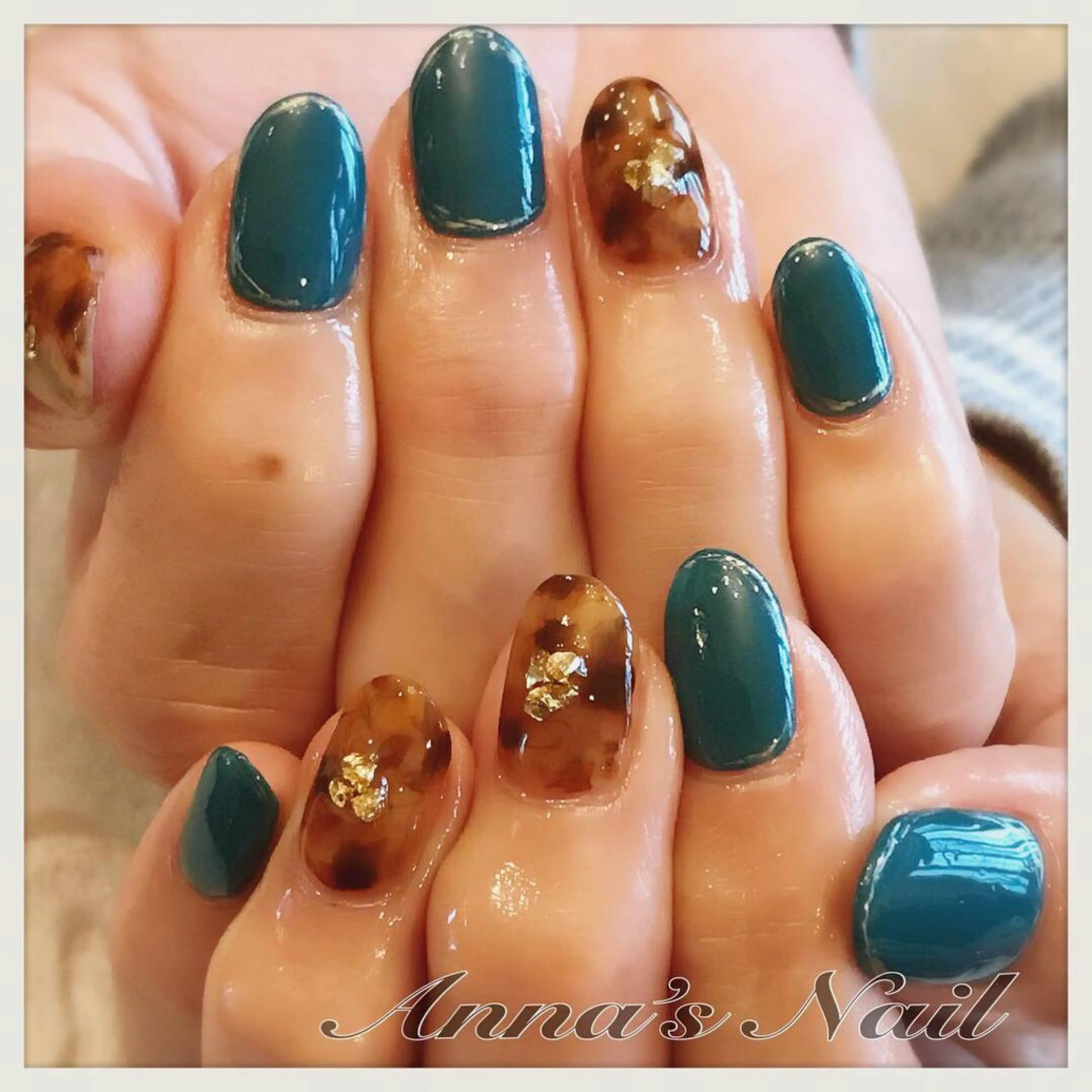 ネイル べっ甲ネイル Anna’s Nail所属・清口 杏奈のネイルデザイン