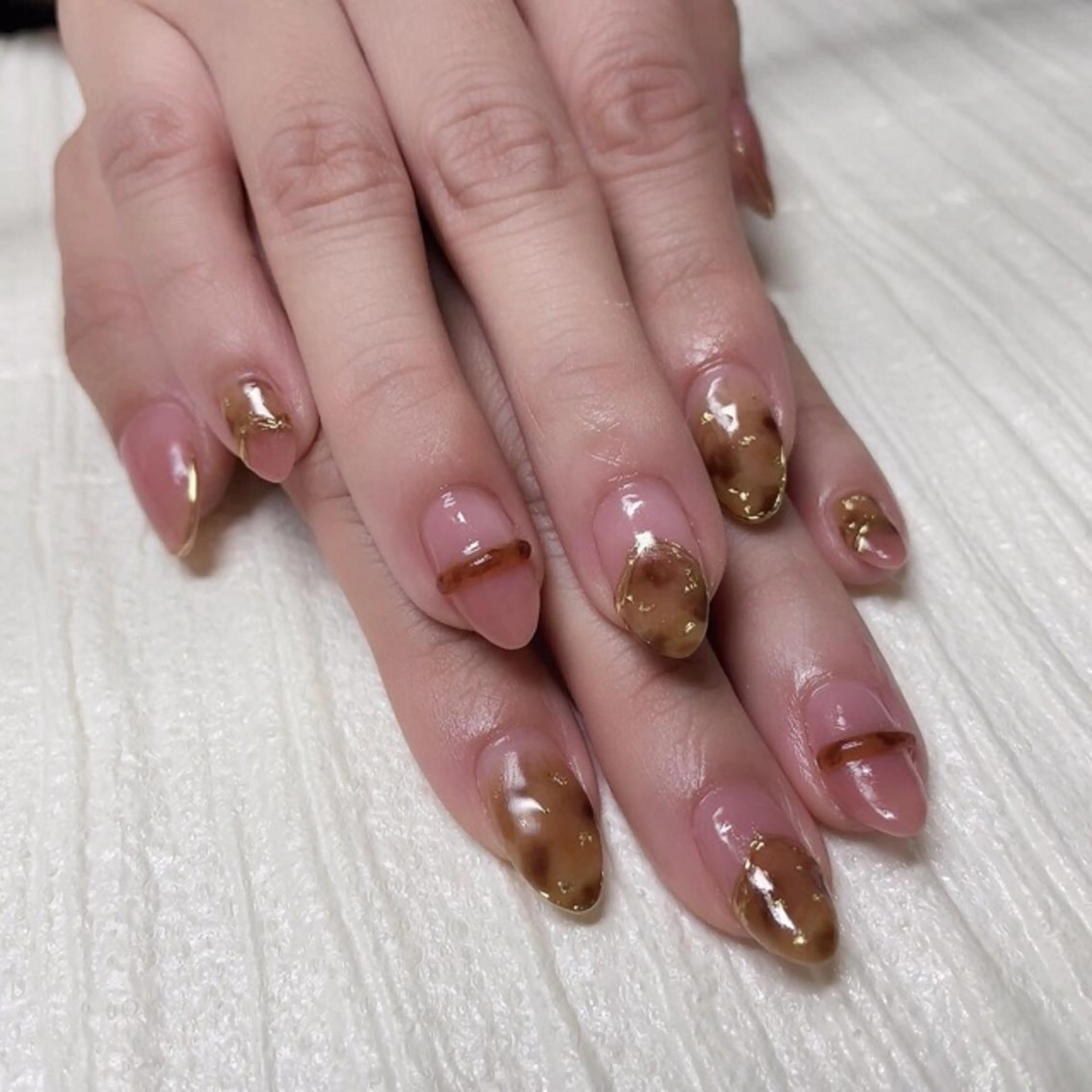 ネイル べっ甲ネイル ハンドネイル N Kaoriのネイルデザイン